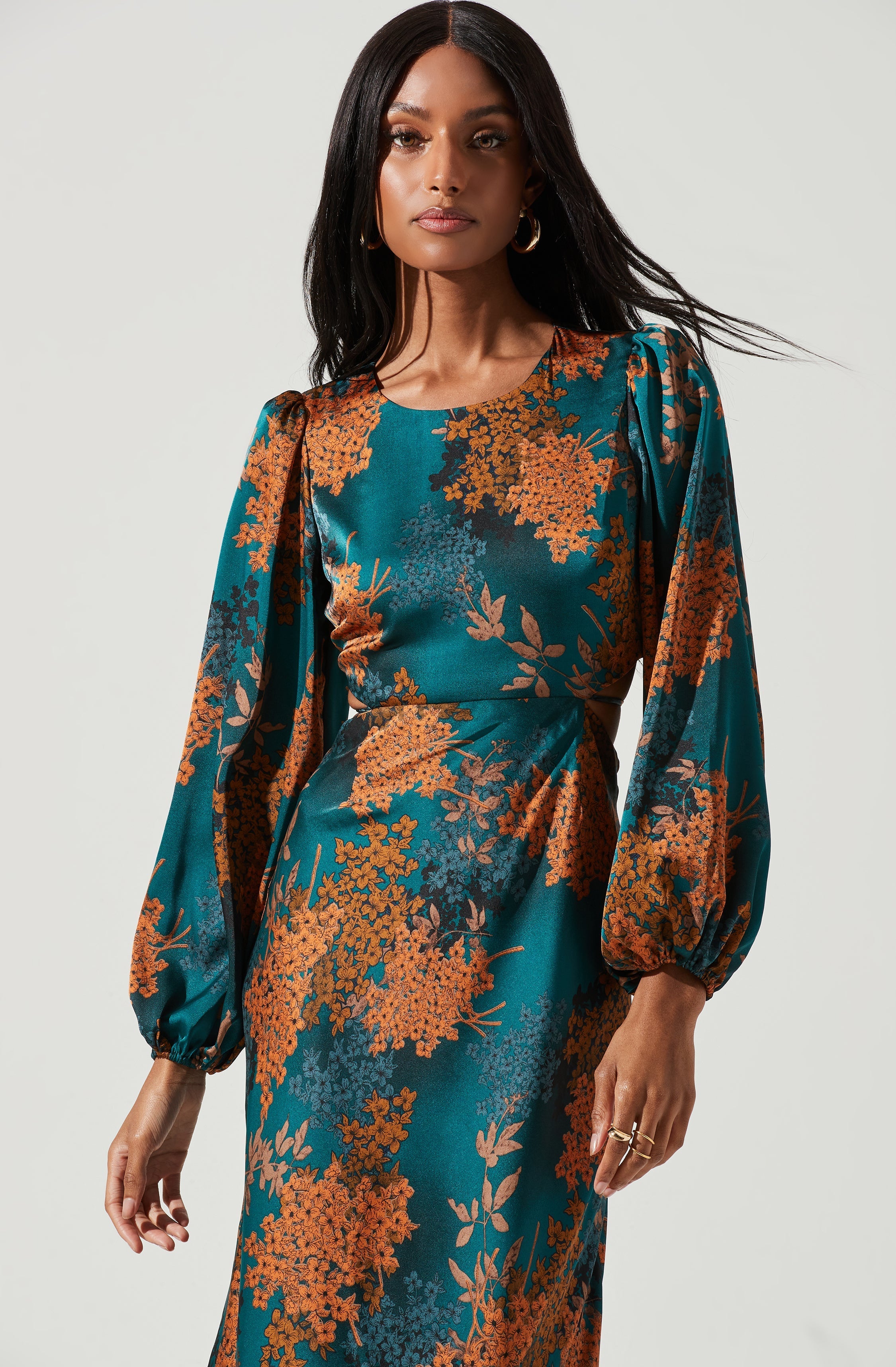 Quinn Floral Cutout Maxi Dress