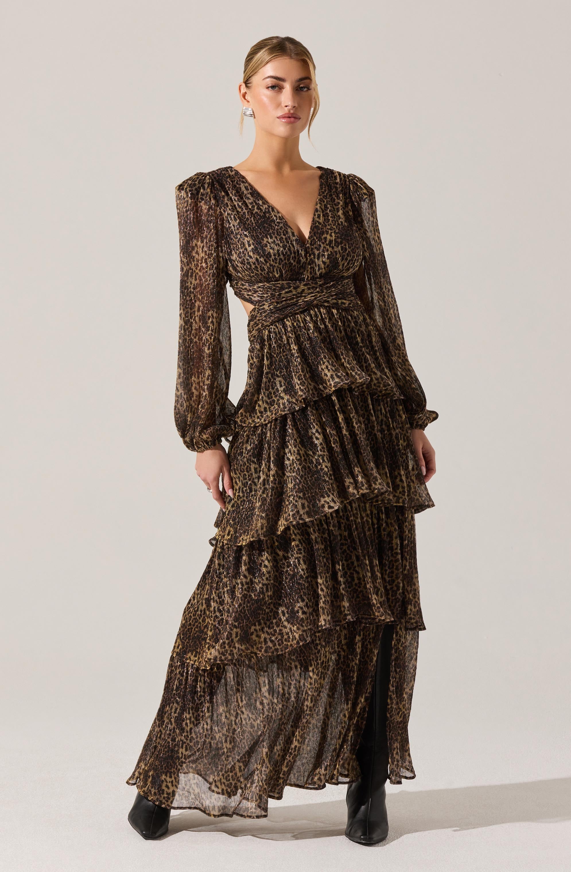 Anora Floral Tiered Maxi Dress