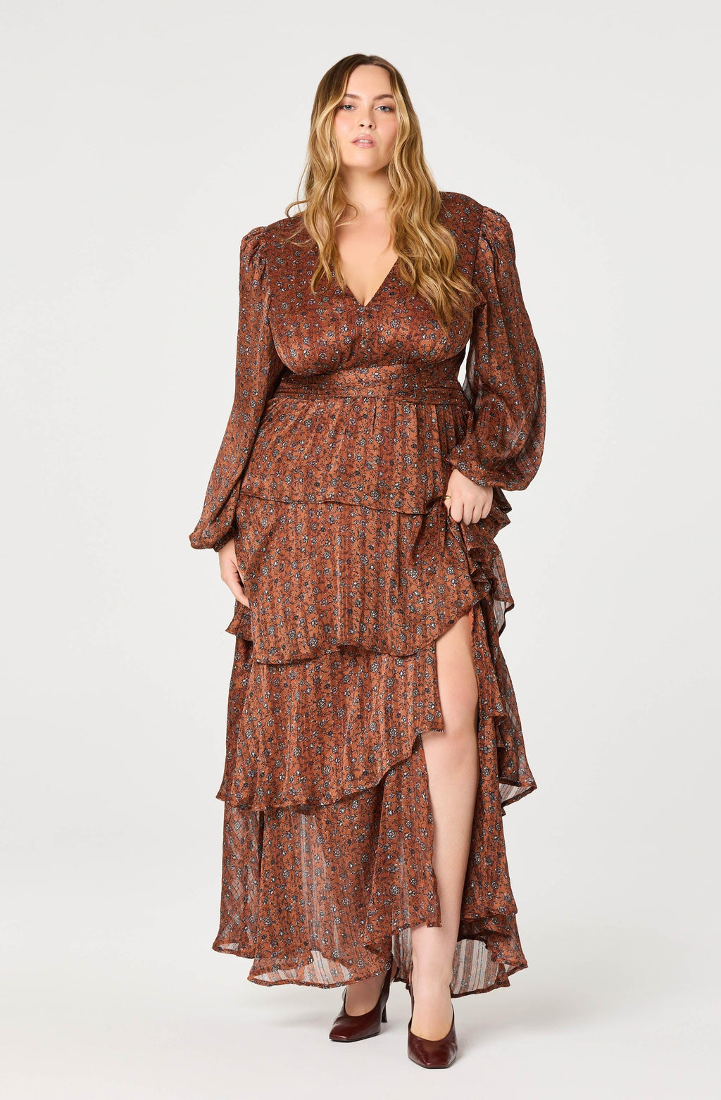 Anora Floral Tiered Maxi Dress