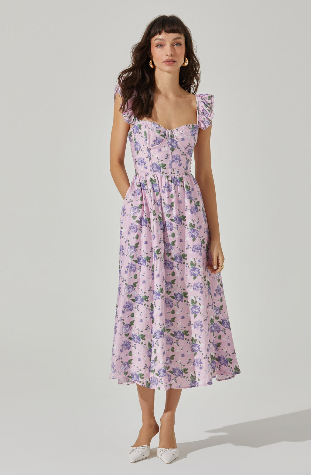 Wedelia Print Midi Dress
