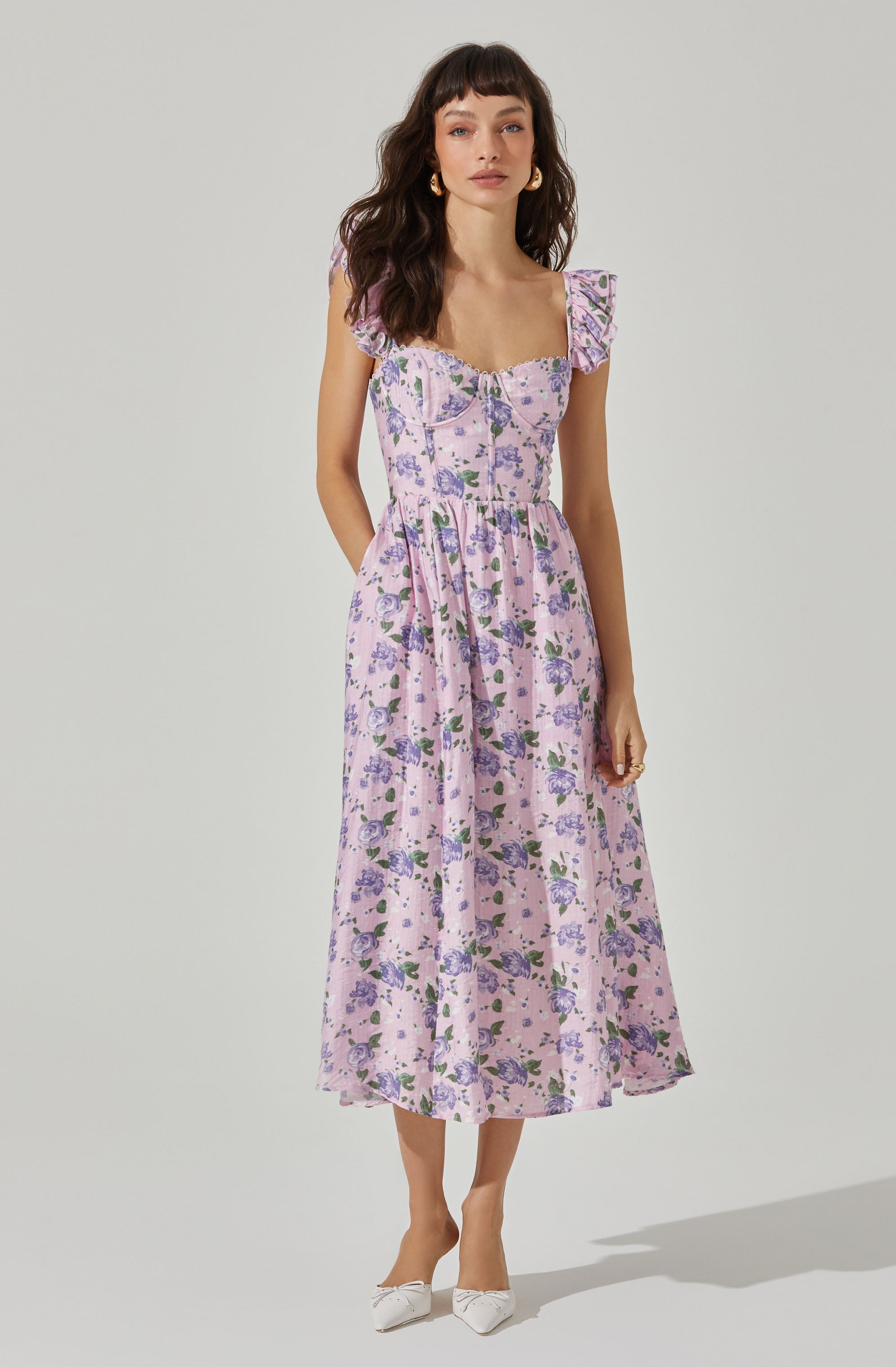 Wedelia Print Midi Dress