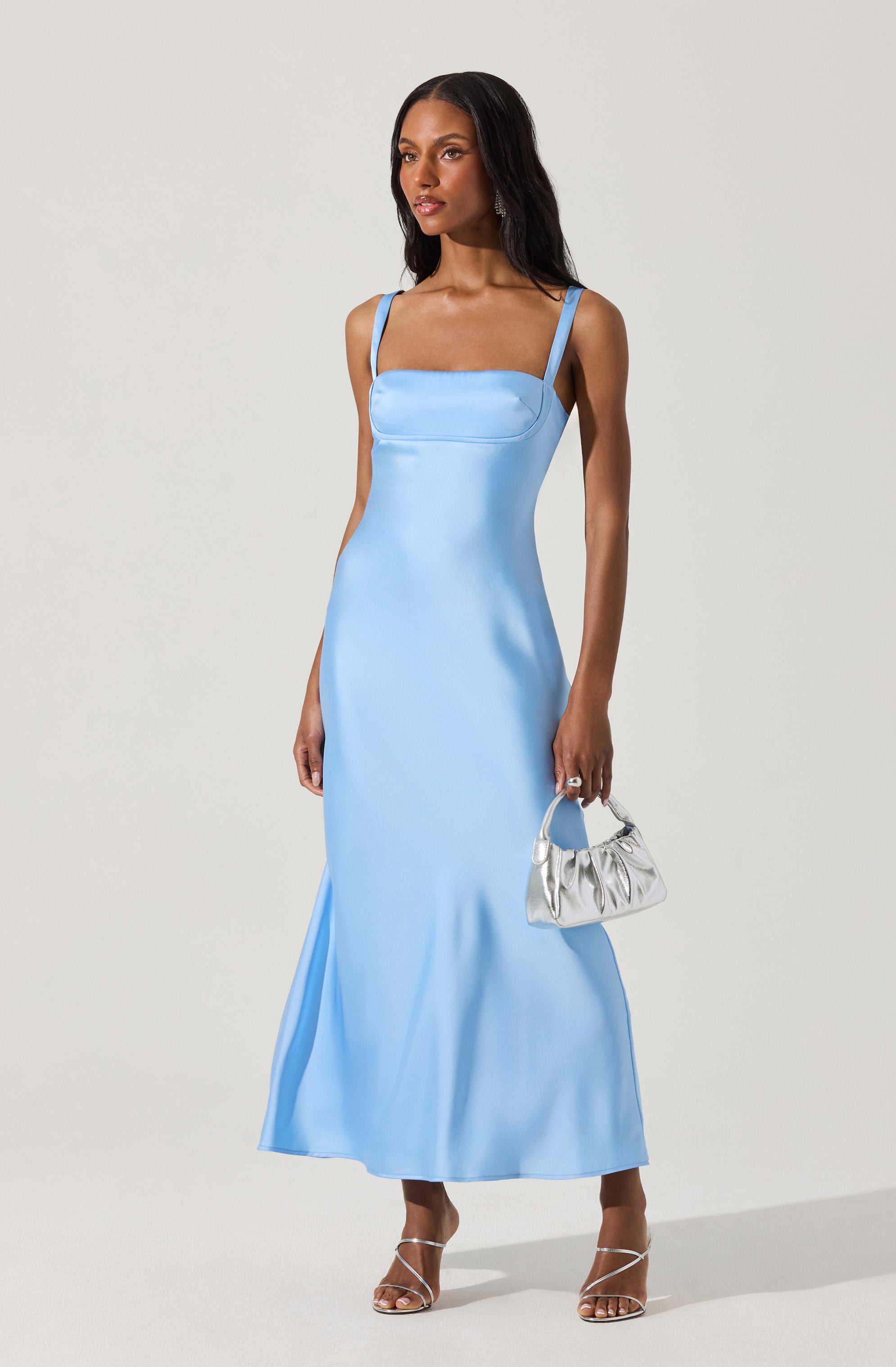 Stacie Satin Maxi Dress