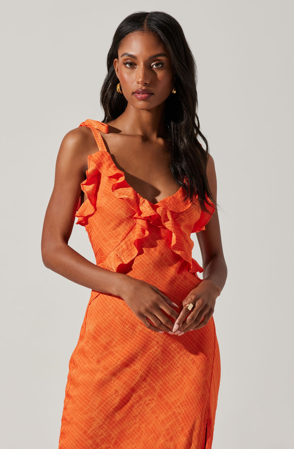 Sorbae Ruffle Maxi Dress