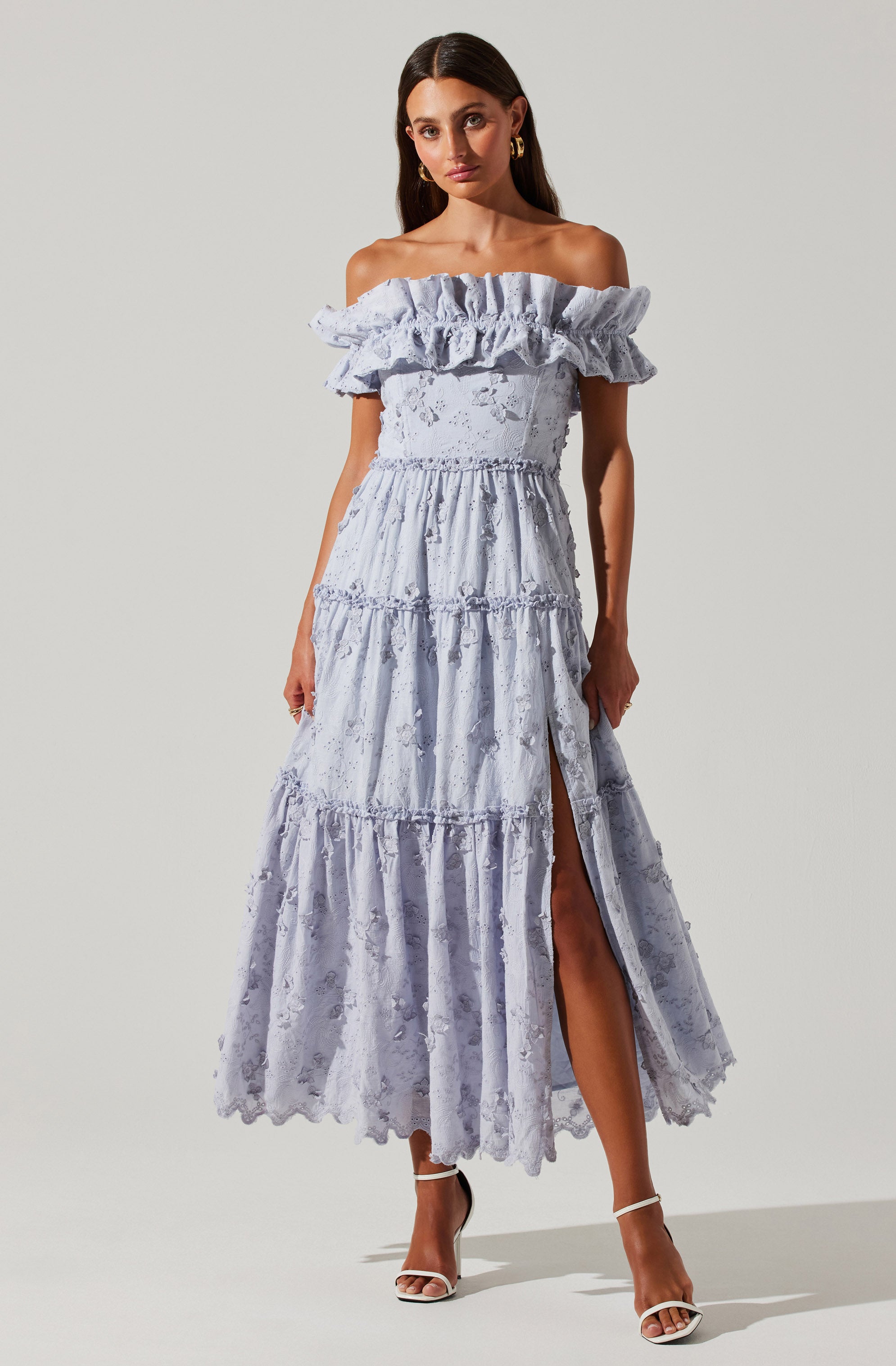 Piccola Off Shoulder Maxi Dress