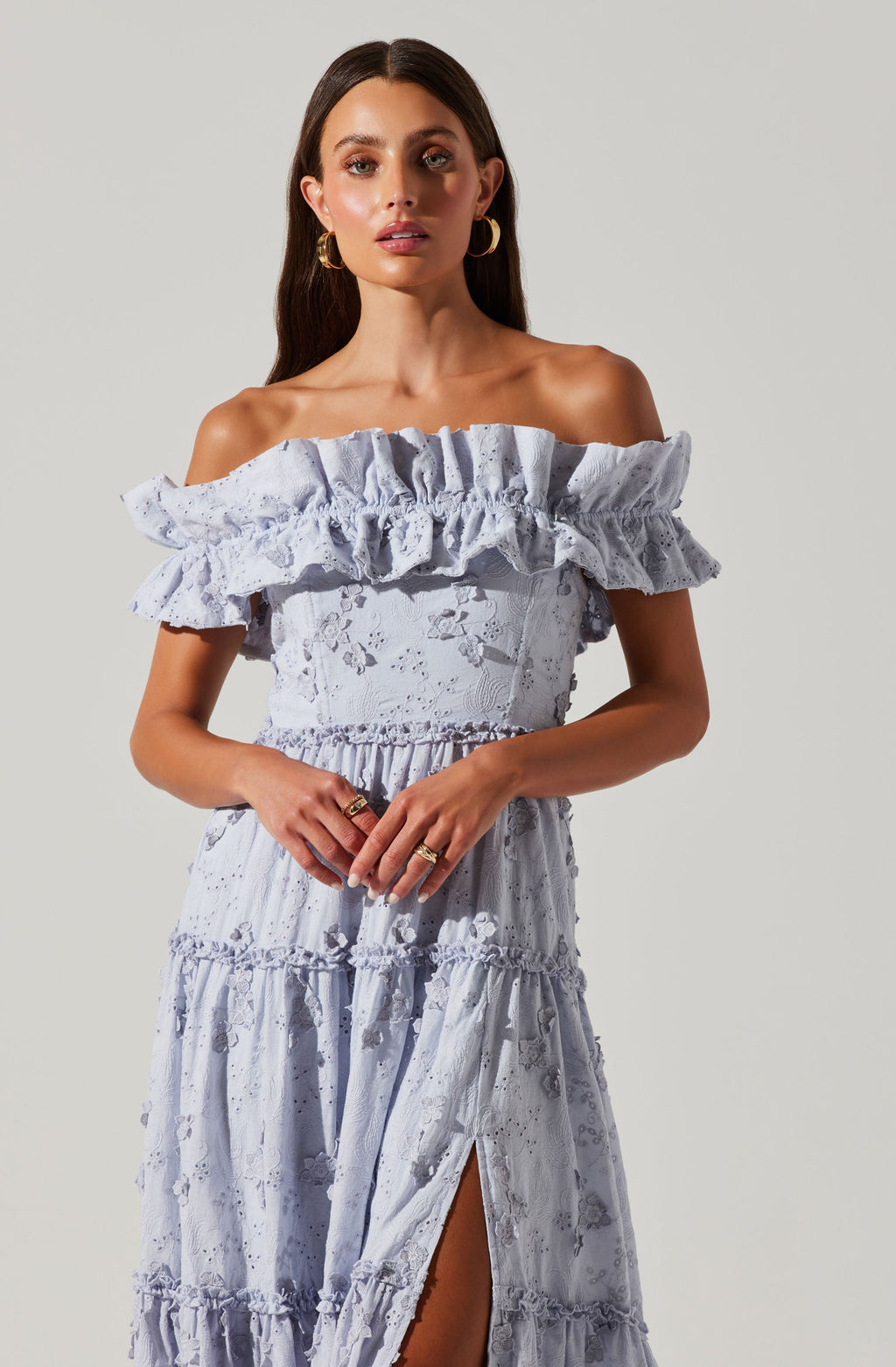 Piccola Off Shoulder Maxi Dress