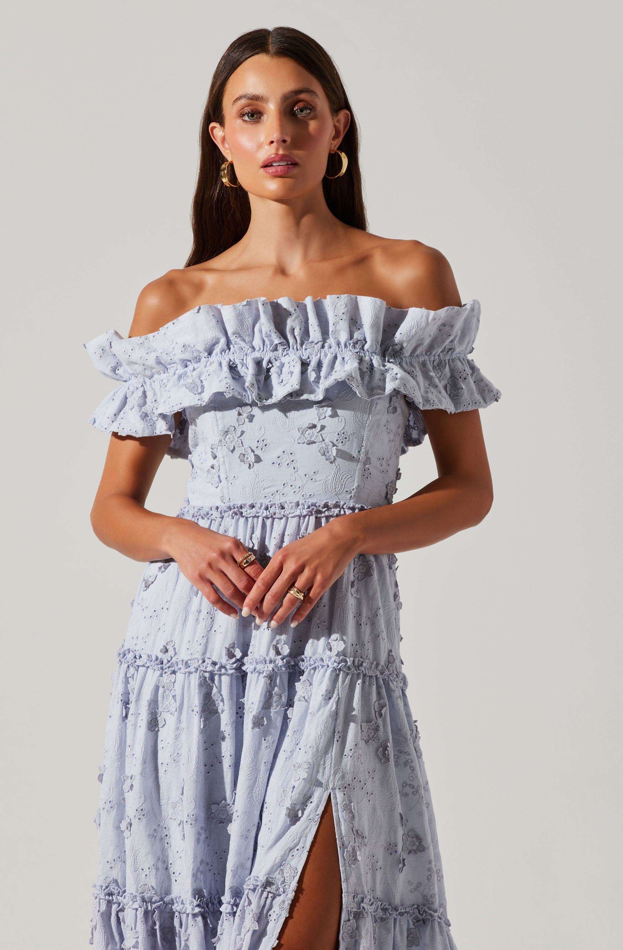Piccola Off Shoulder Maxi Dress