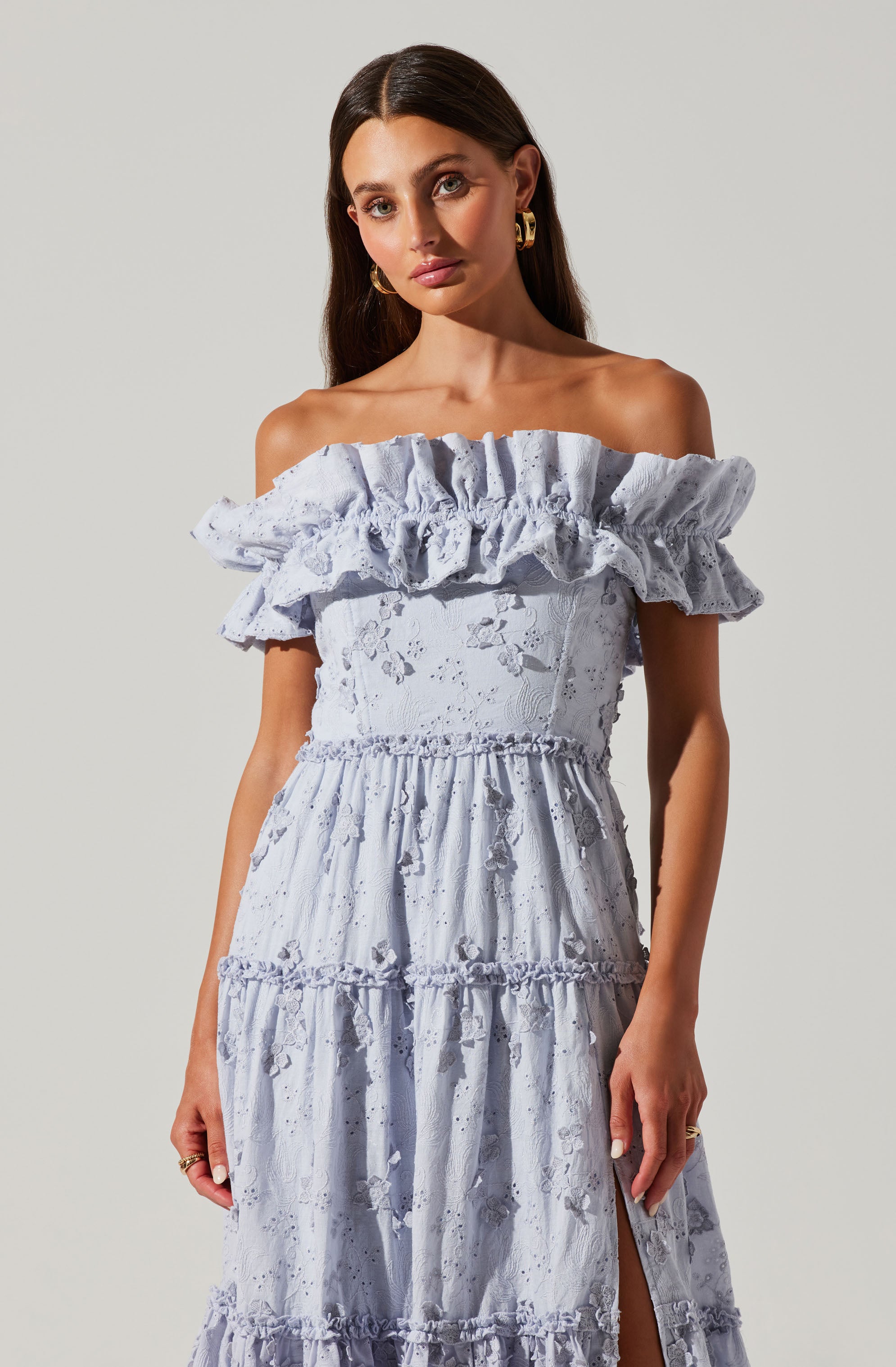 Piccola Off Shoulder Maxi Dress