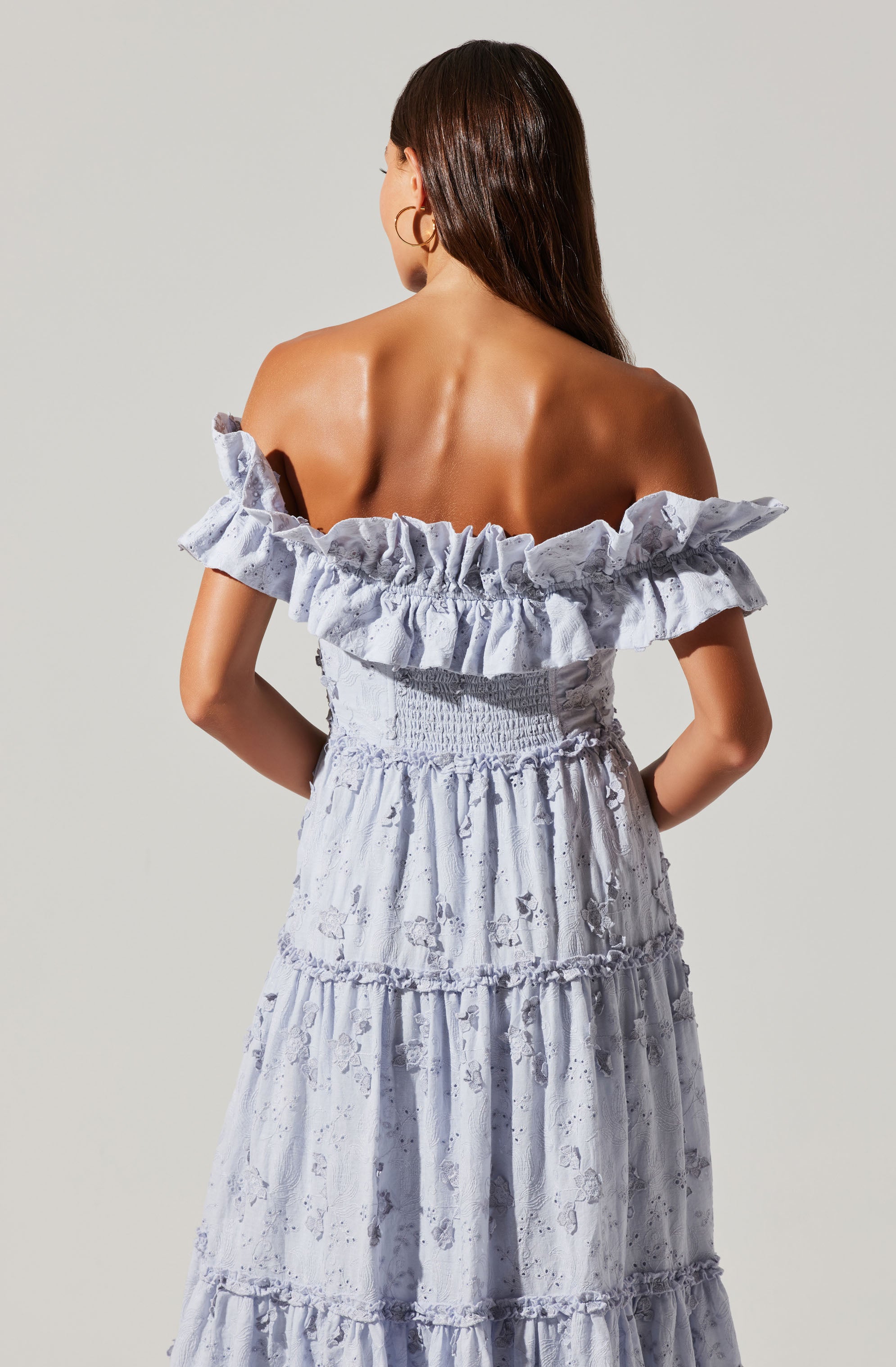Piccola Off Shoulder Maxi Dress