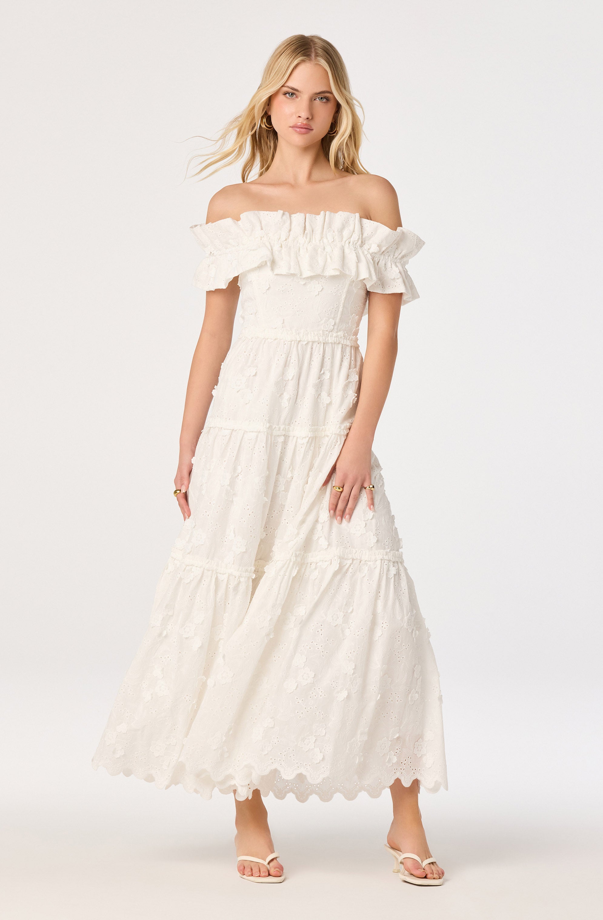 Piccola Off Shoulder Maxi Dress