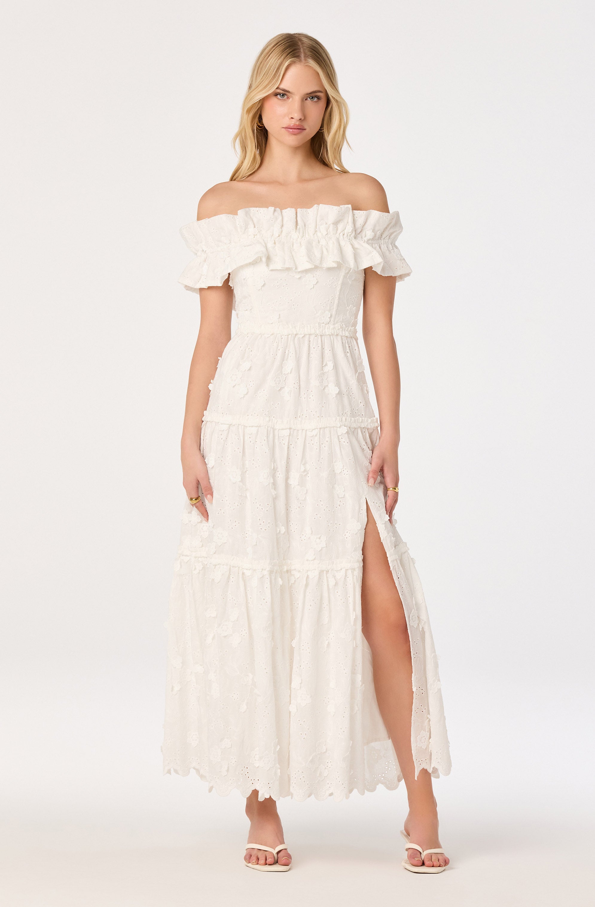 Piccola Off Shoulder Maxi Dress