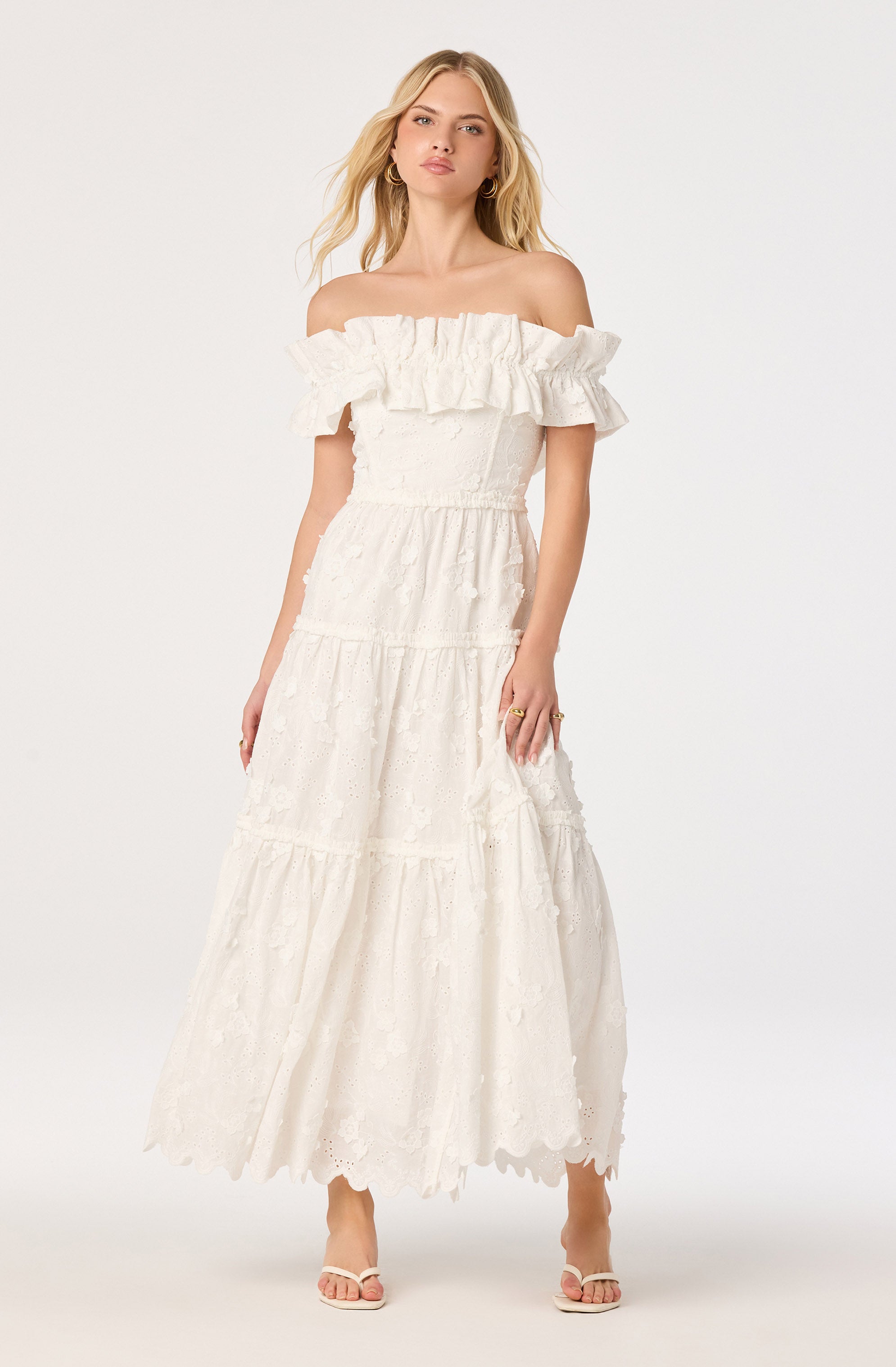 Piccola Off Shoulder Maxi Dress