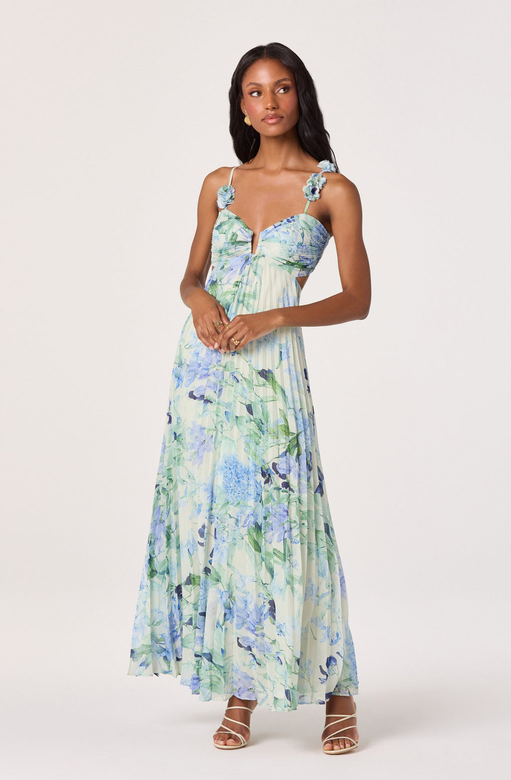 Emese Floral Cutout Maxi Dress