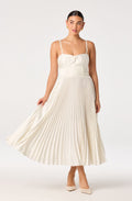 Ascella Sweetheart Pleated Midi Dress