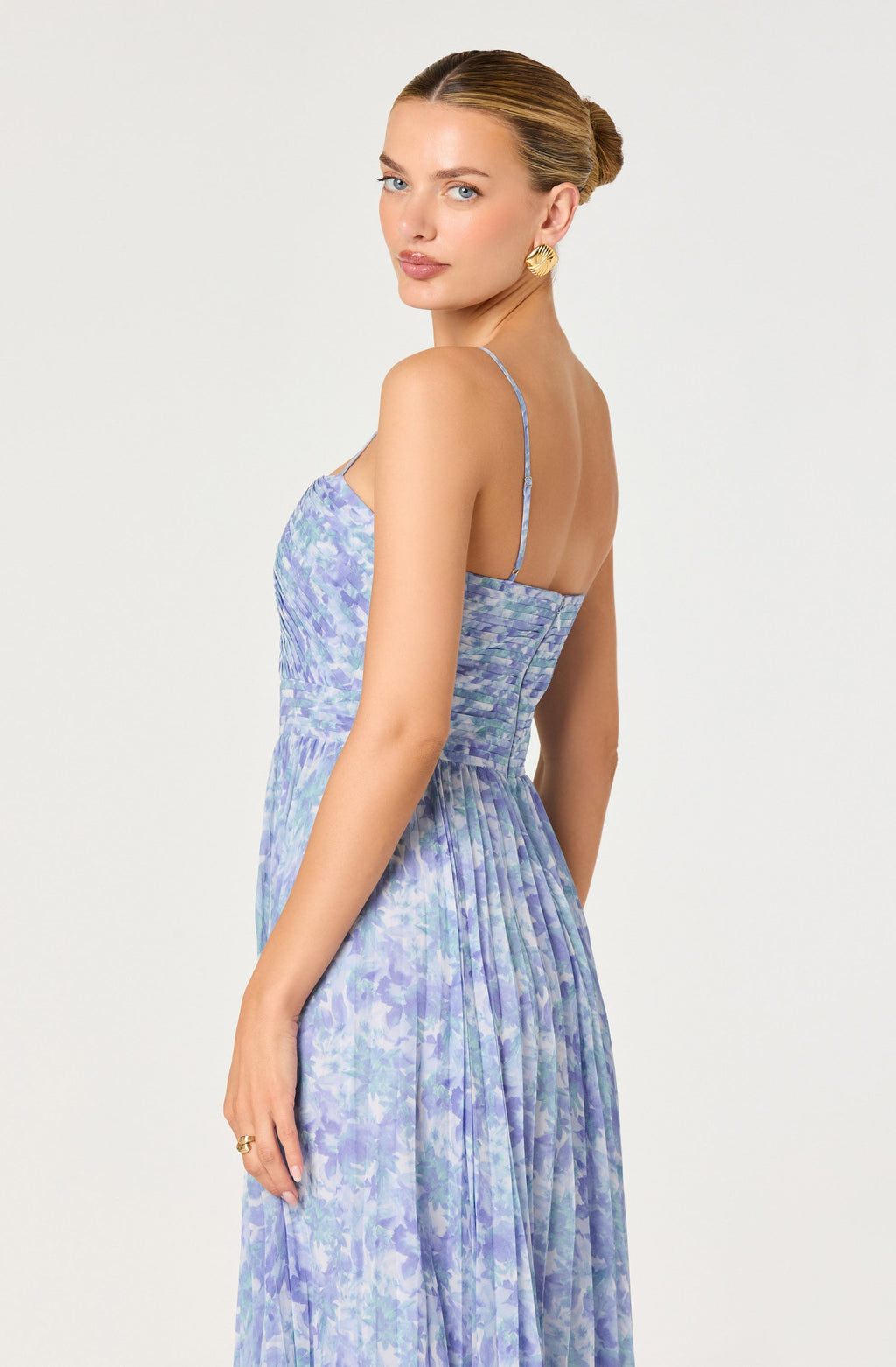 Bayley Floral Pleated Maxi Dress