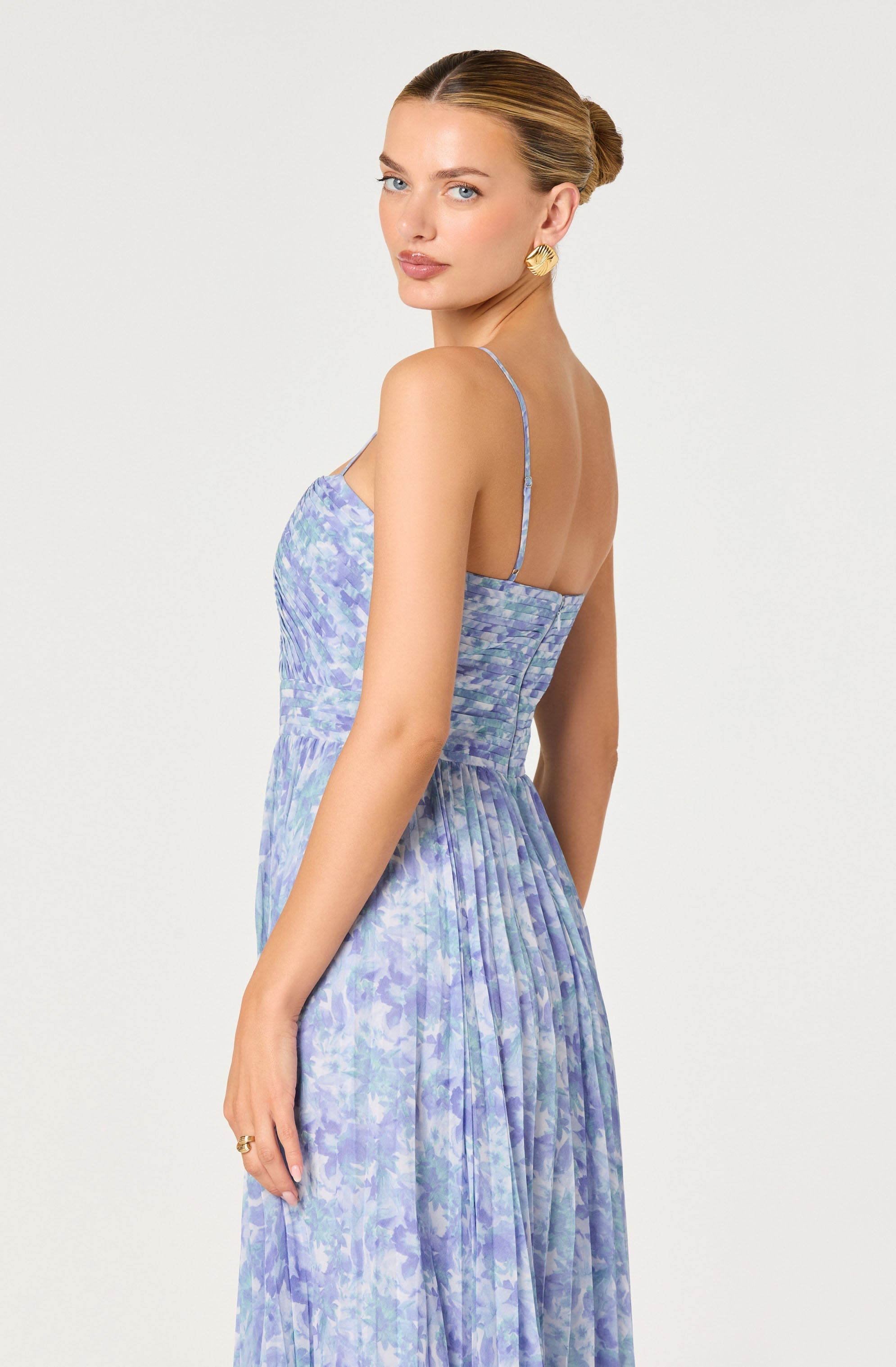 Bayley Floral Pleated Maxi Dress