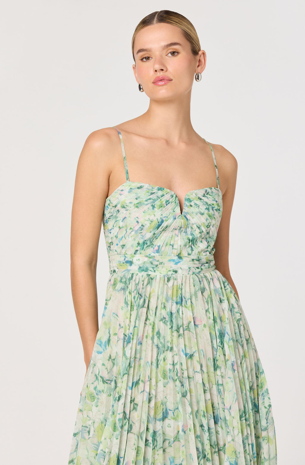 Bayley Floral Pleated Maxi Dress