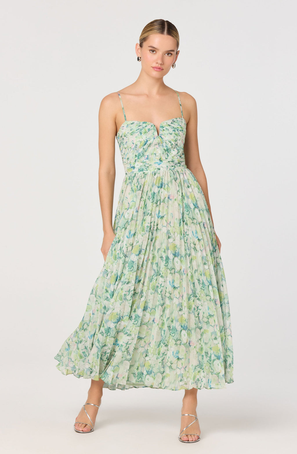 Bayley Floral Pleated Maxi Dress