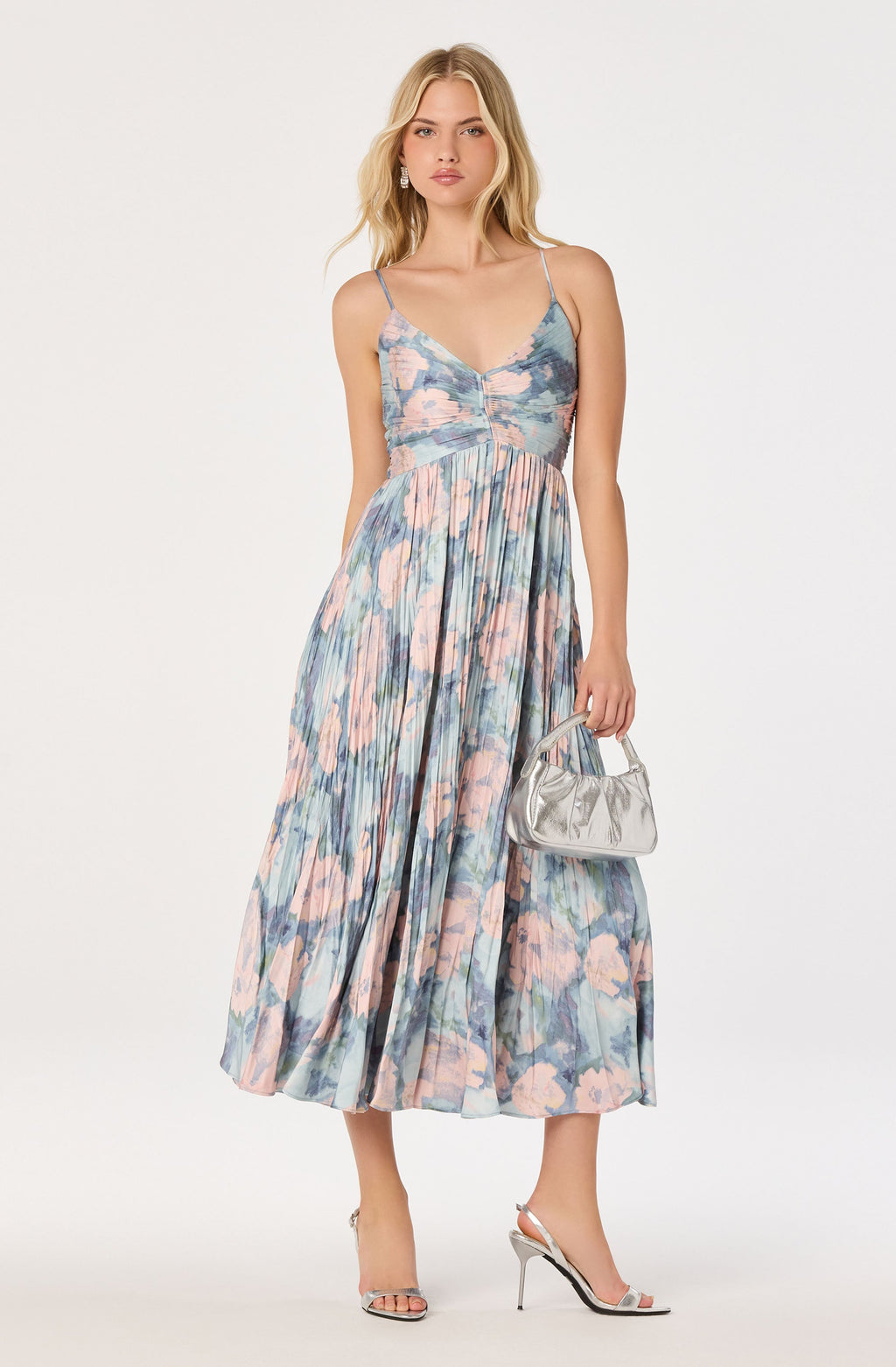 Maeve Pleated Midi Dress