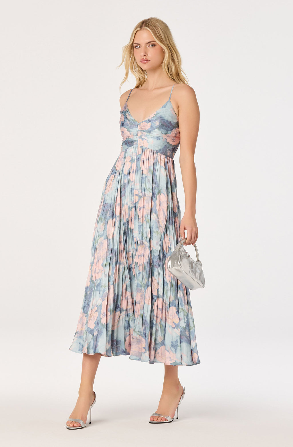 Maeve Pleated Midi Dress