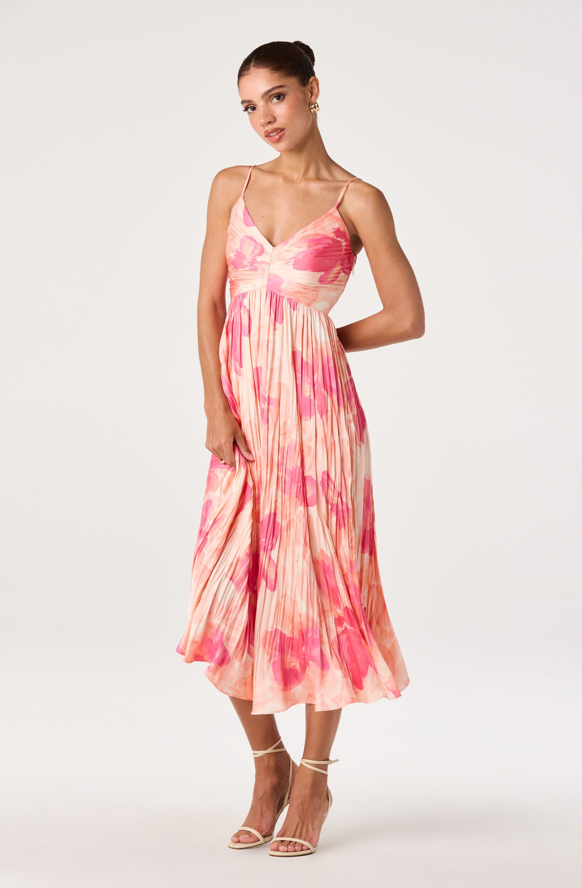 Maeve Pleated Midi Dress