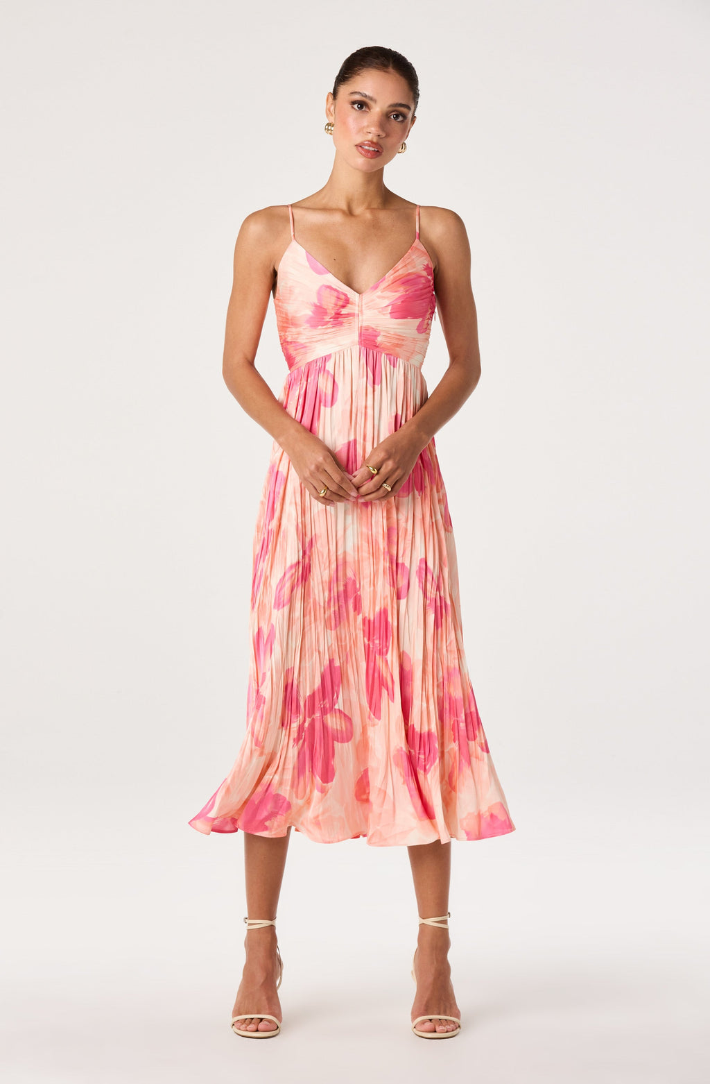 Maeve Pleated Midi Dress