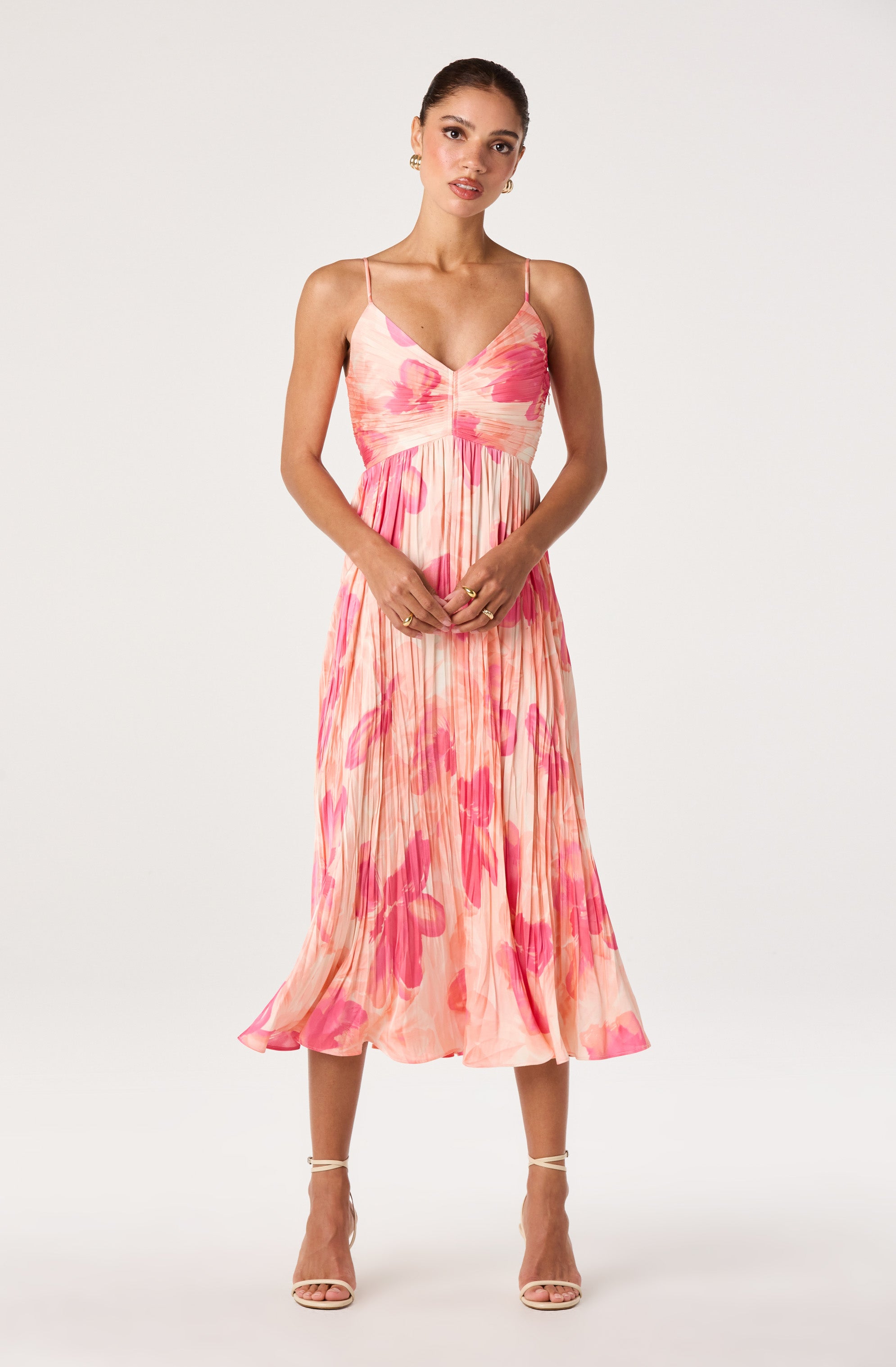 Maeve Pleated Midi Dress