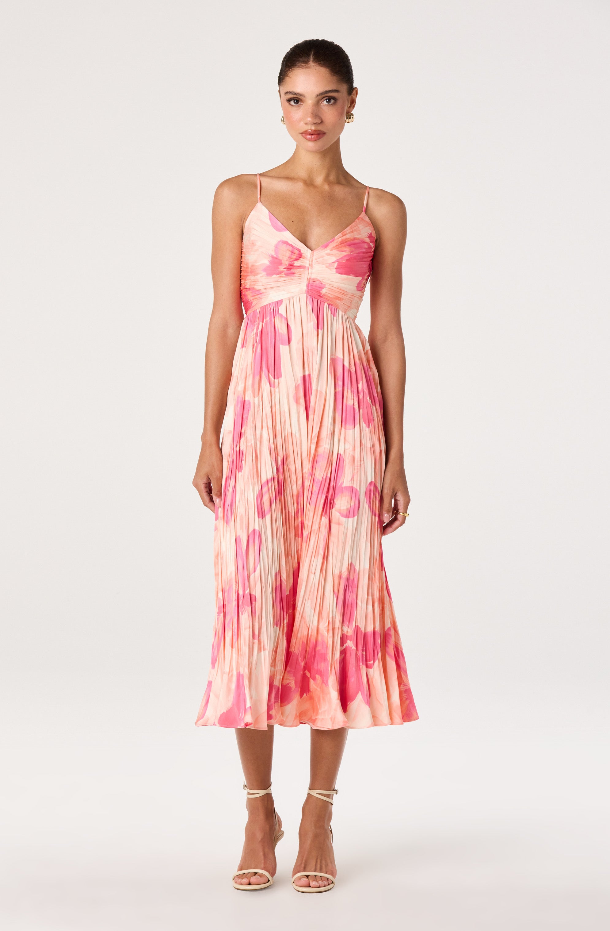 Maeve Pleated Midi Dress