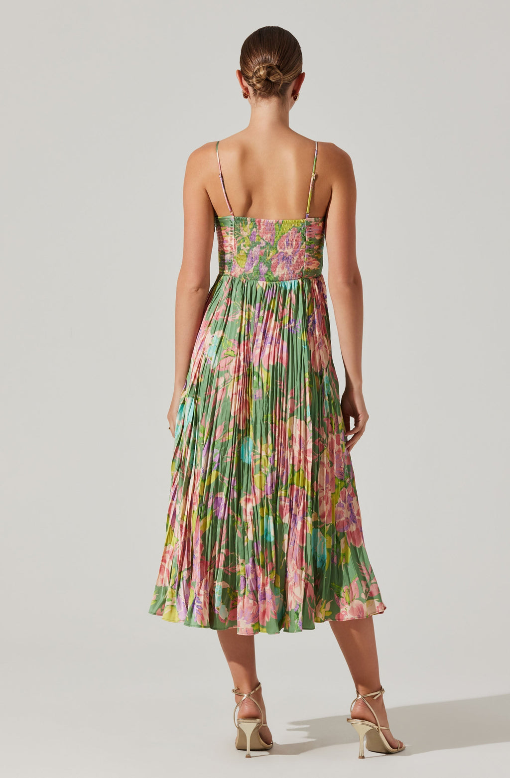 Maeve Pleated Midi Dress