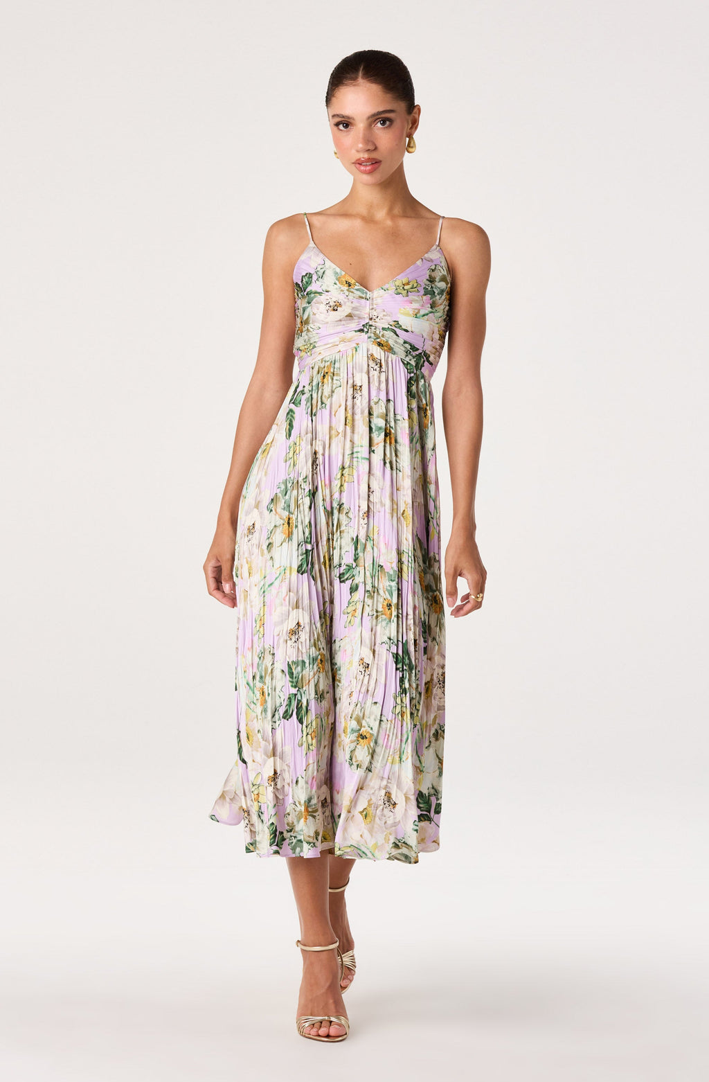 Maeve Pleated Midi Dress