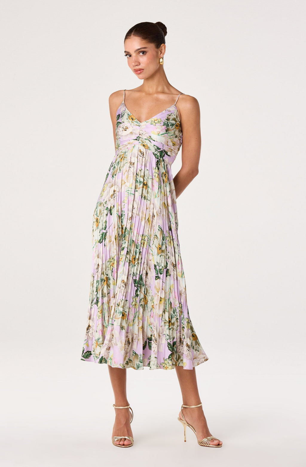 Maeve Pleated Midi Dress