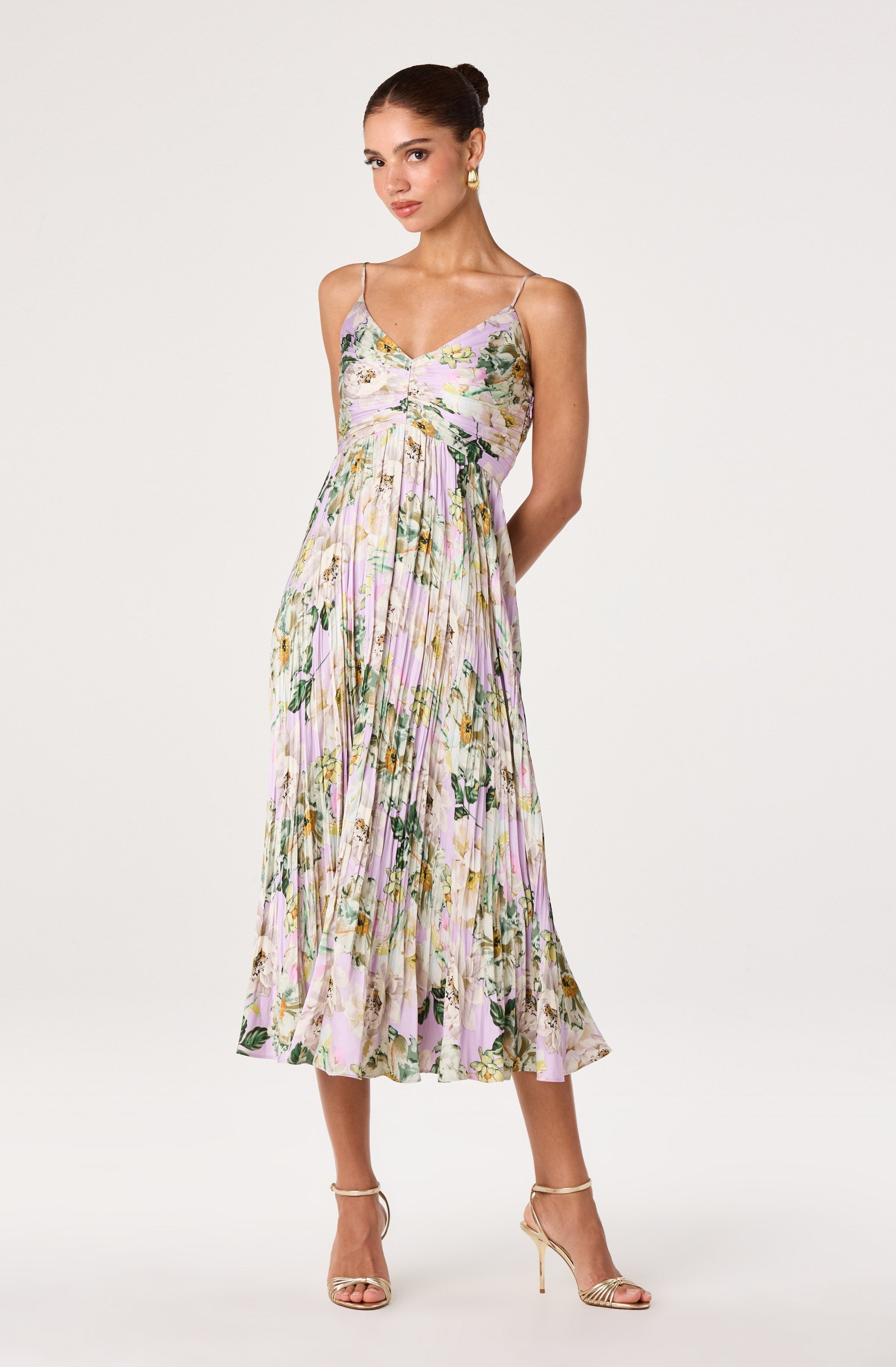 Maeve Pleated Midi Dress