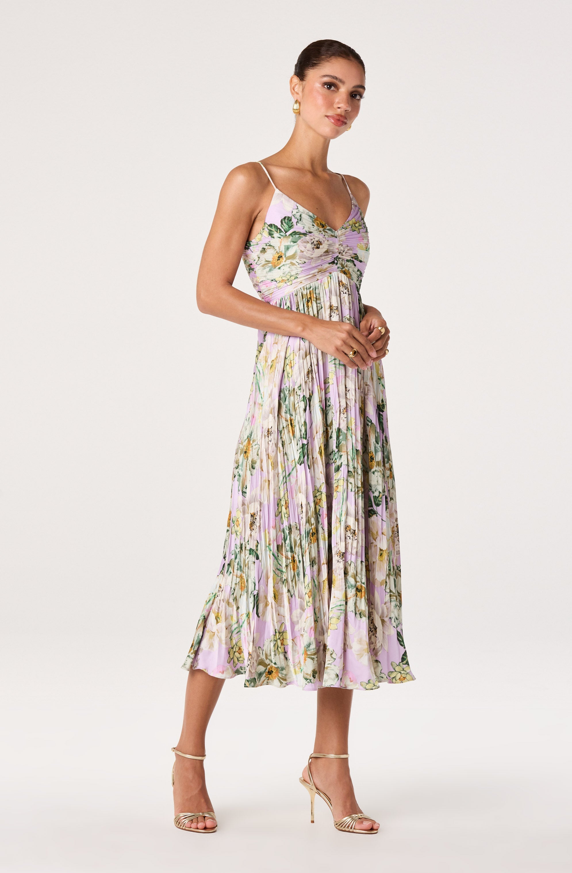 Maeve Pleated Midi Dress