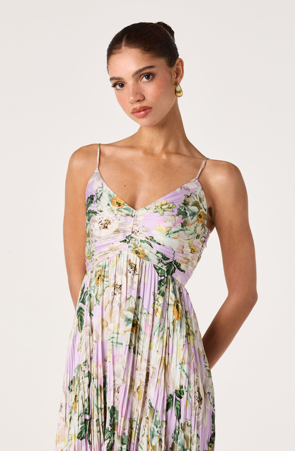 Maeve Pleated Midi Dress