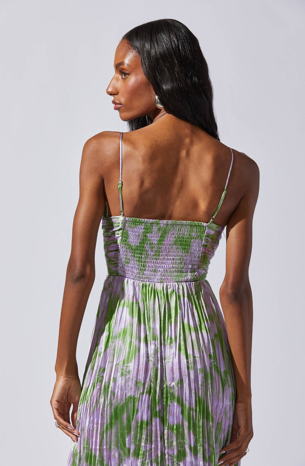 Maeve Pleated Midi Dress