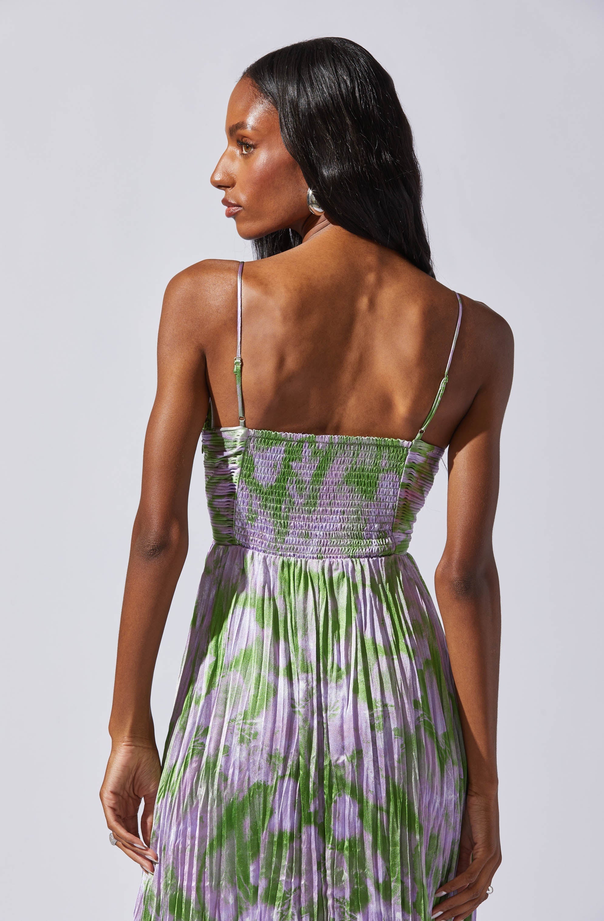 Maeve Pleated Midi Dress