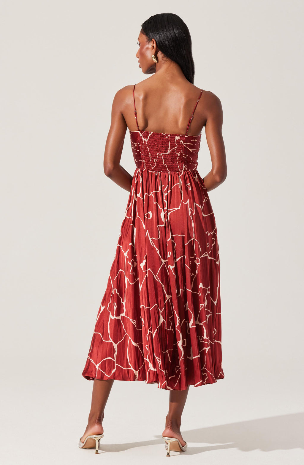 Maeve Pleated Midi Dress