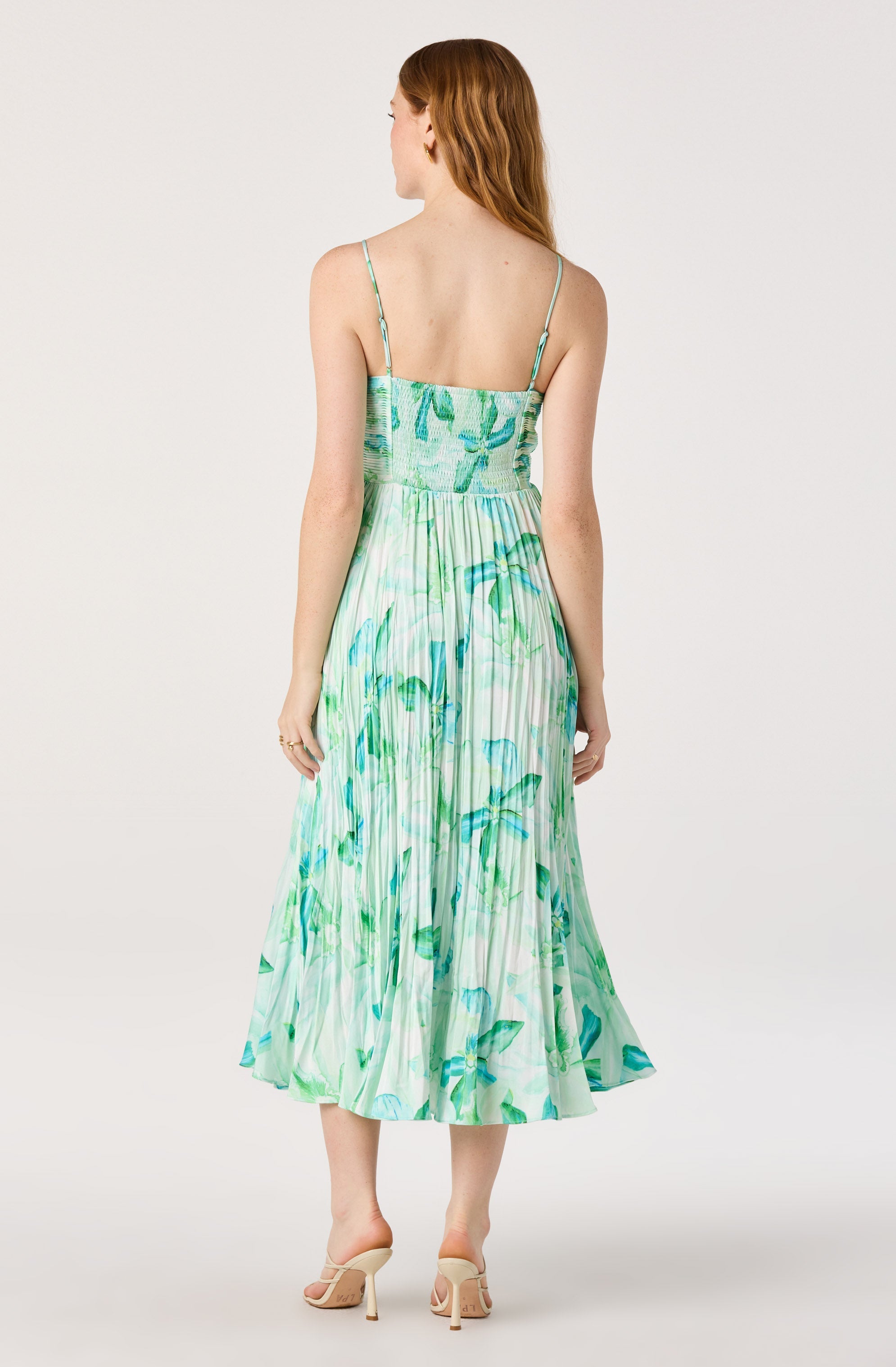 Maeve Pleated Midi Dress