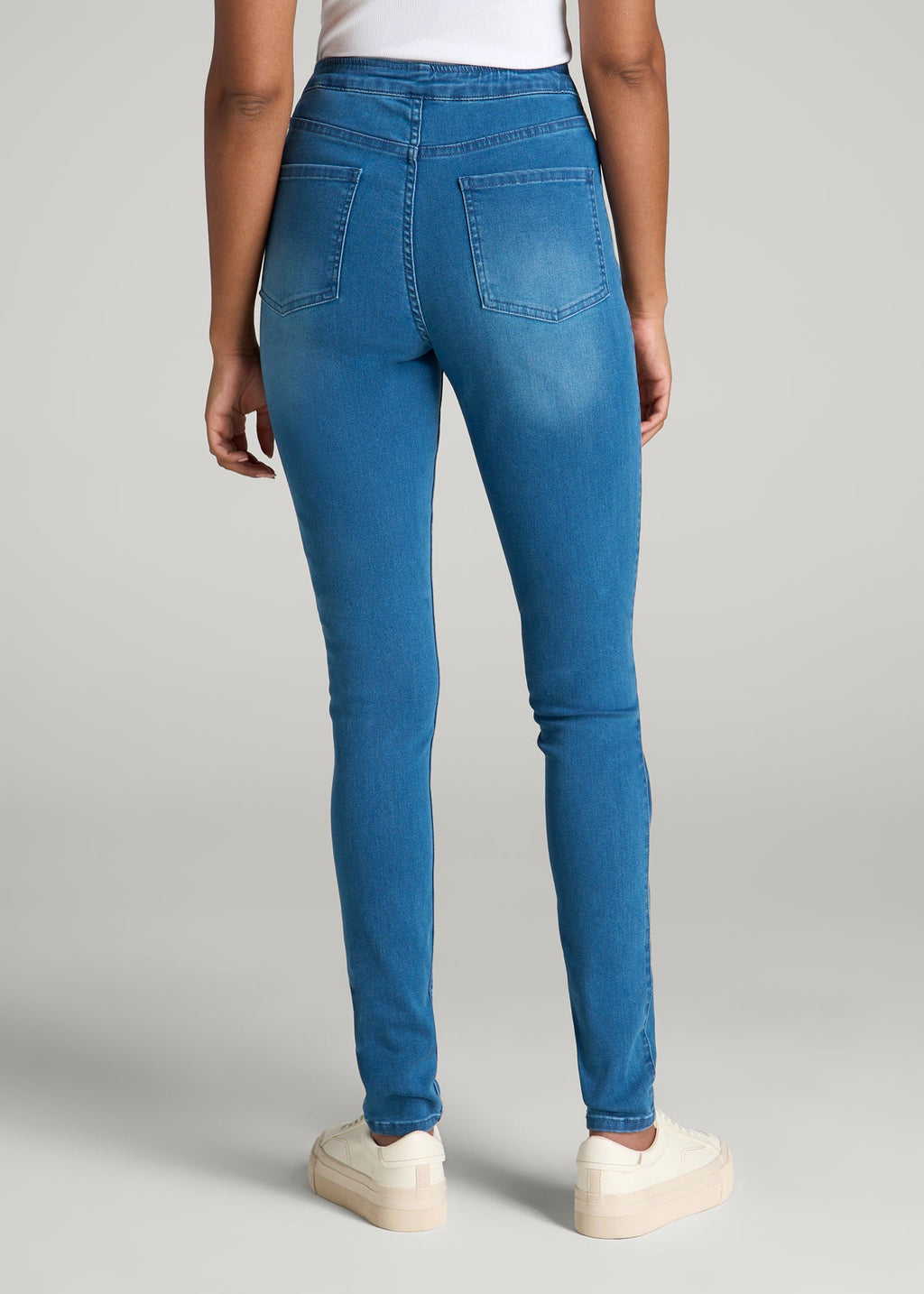 Jeggings for Tall Women in Classic Mid Blue