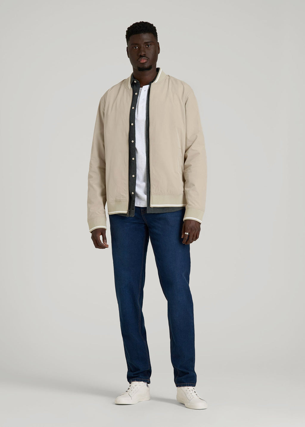 A.T. Bomber Jacket for Tall Men in Desert Khaki