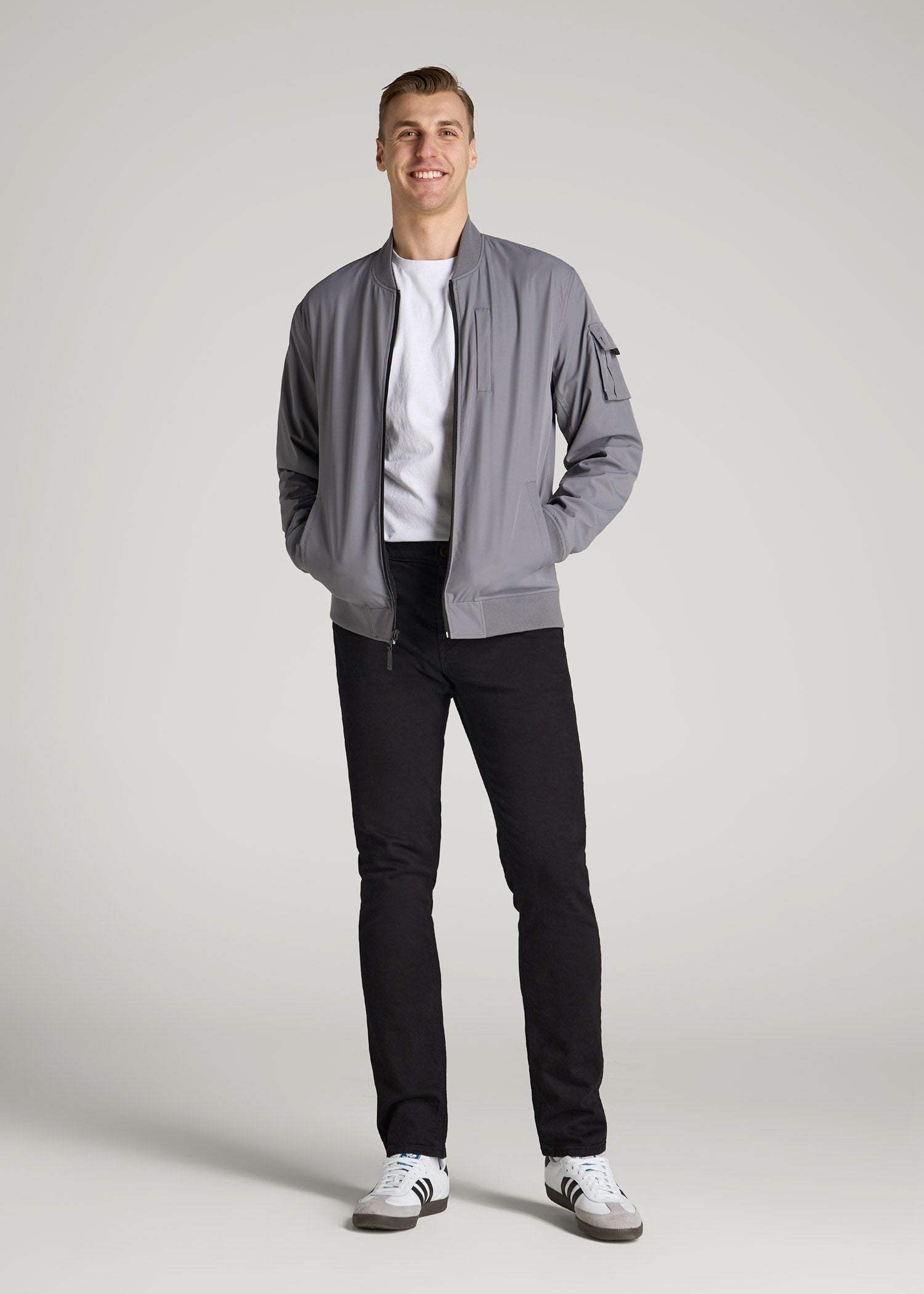 Americana Collection Dylan Slim Fit Jeans For Tall Men in Lark Black