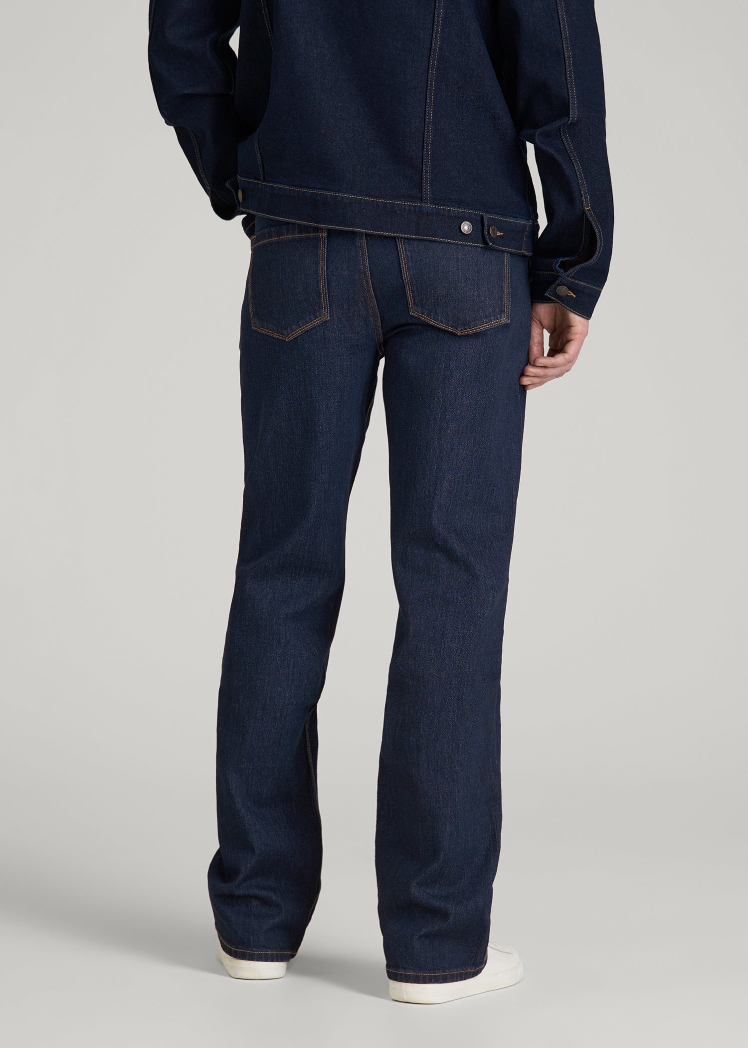 Noah Bootcut Jeans for Tall Men in Deep Indigo Wash