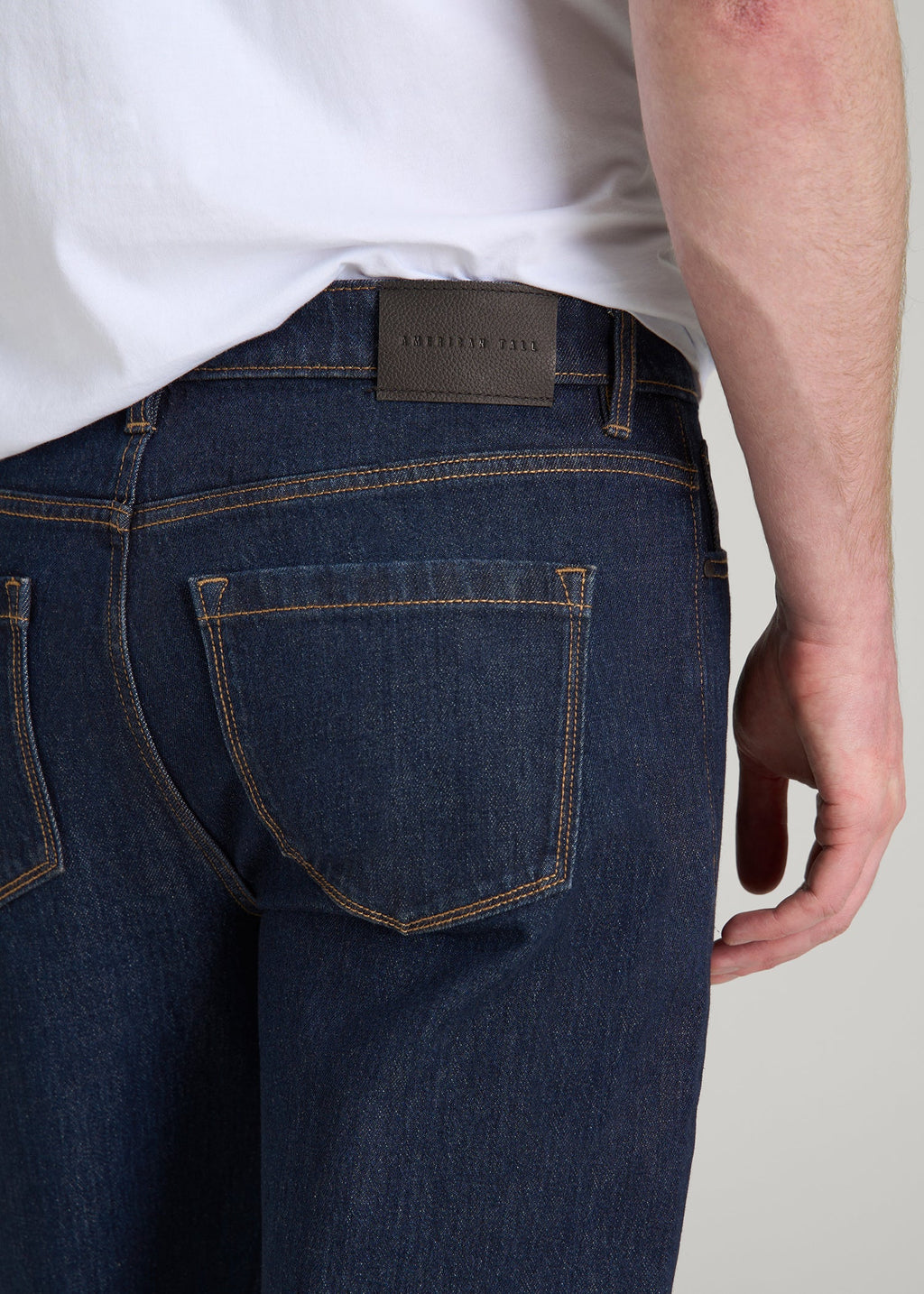 Noah Bootcut Jeans for Tall Men in Deep Indigo Wash