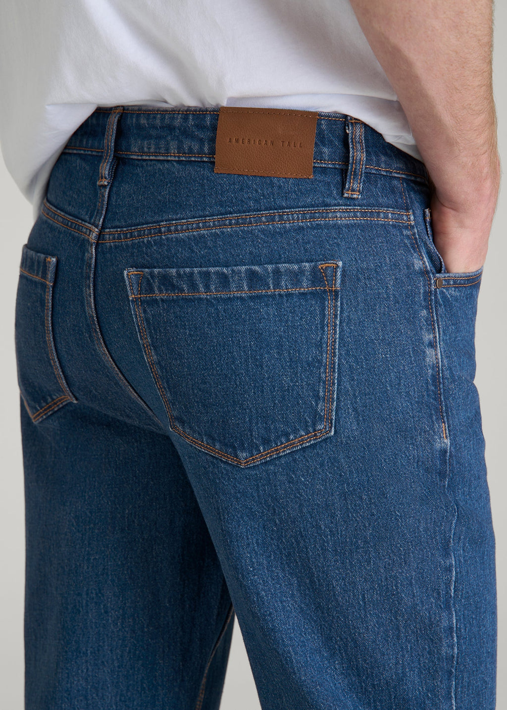Noah Bootcut Jeans for Tall Men in New Colorado Blue