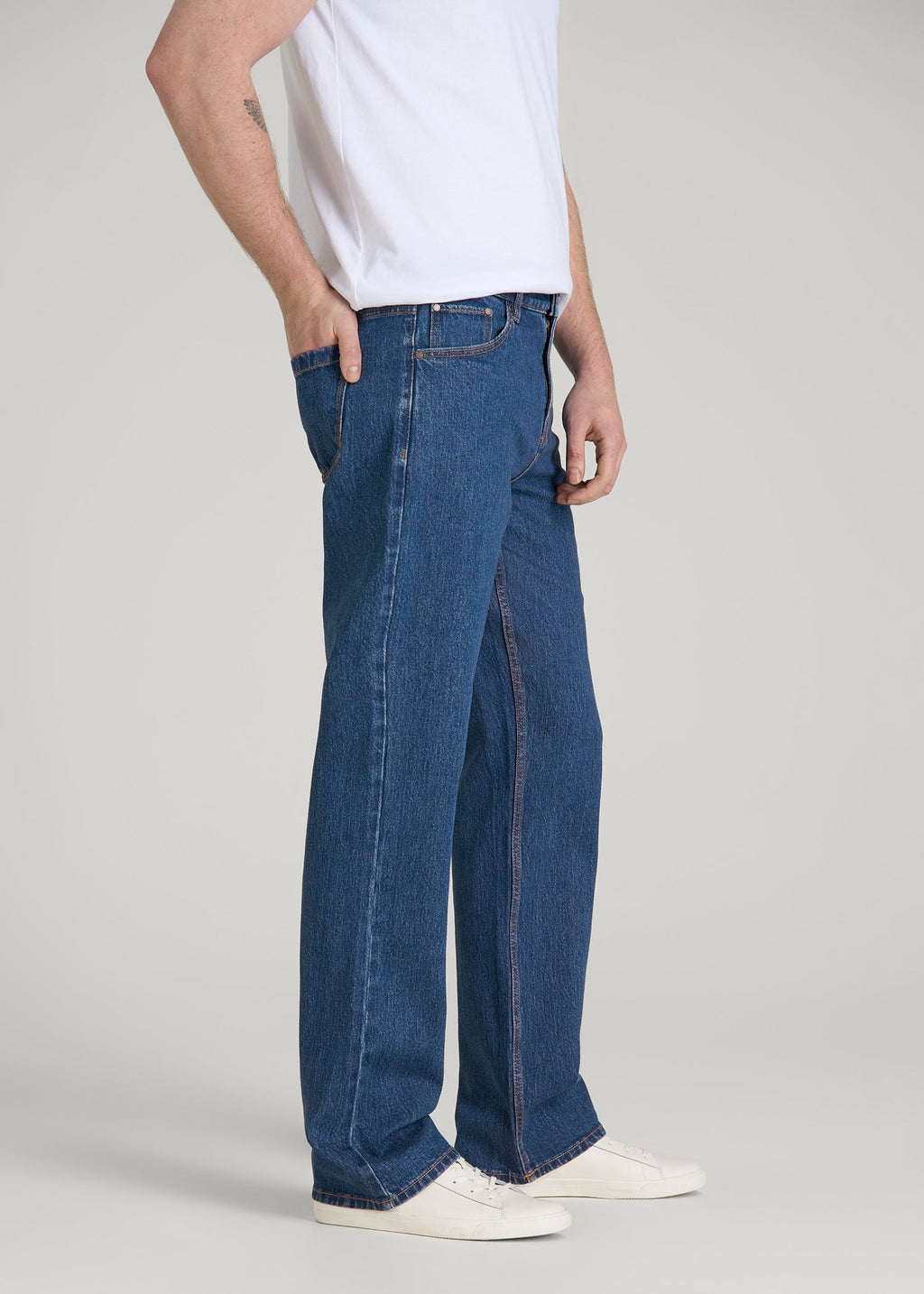 Noah Bootcut Jeans for Tall Men in New Colorado Blue