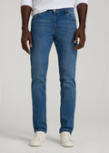 Carman Tapered Fit Jeans in Classic Mid Blue