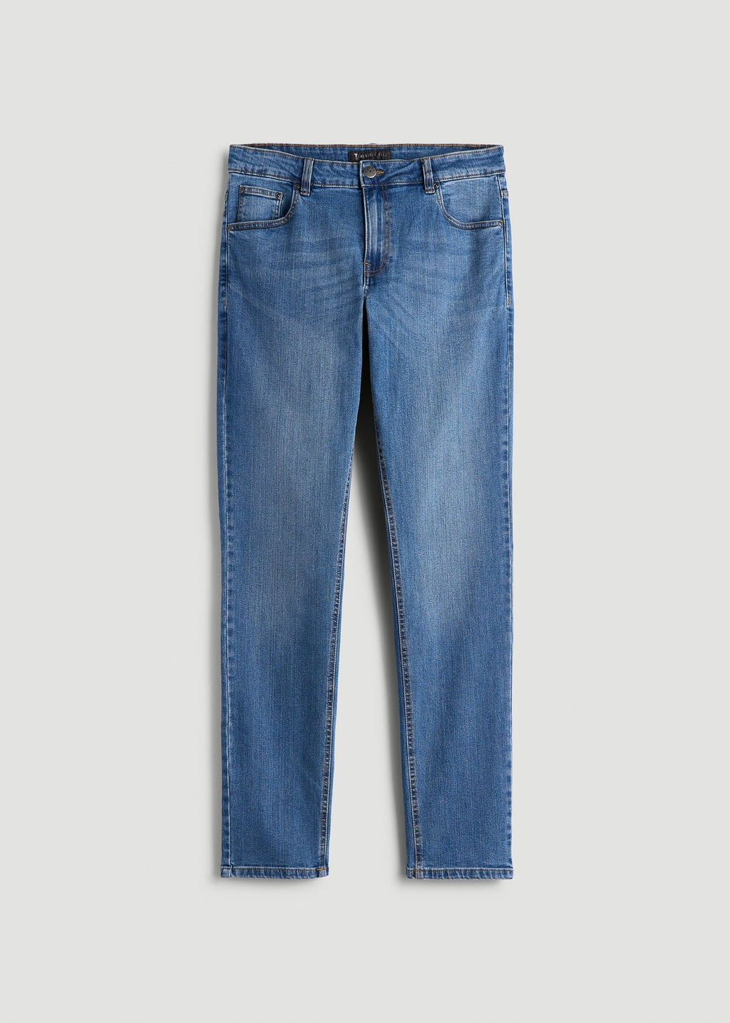 Carman Tapered Fit Jeans in Classic Mid Blue