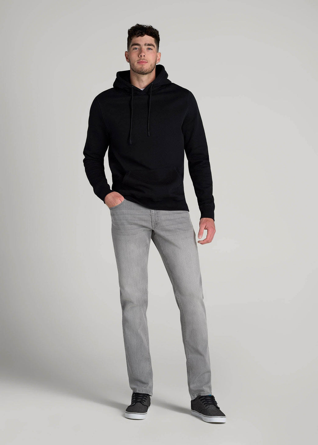Carman TAPERED Jeans for Tall Men in Concrete Grey