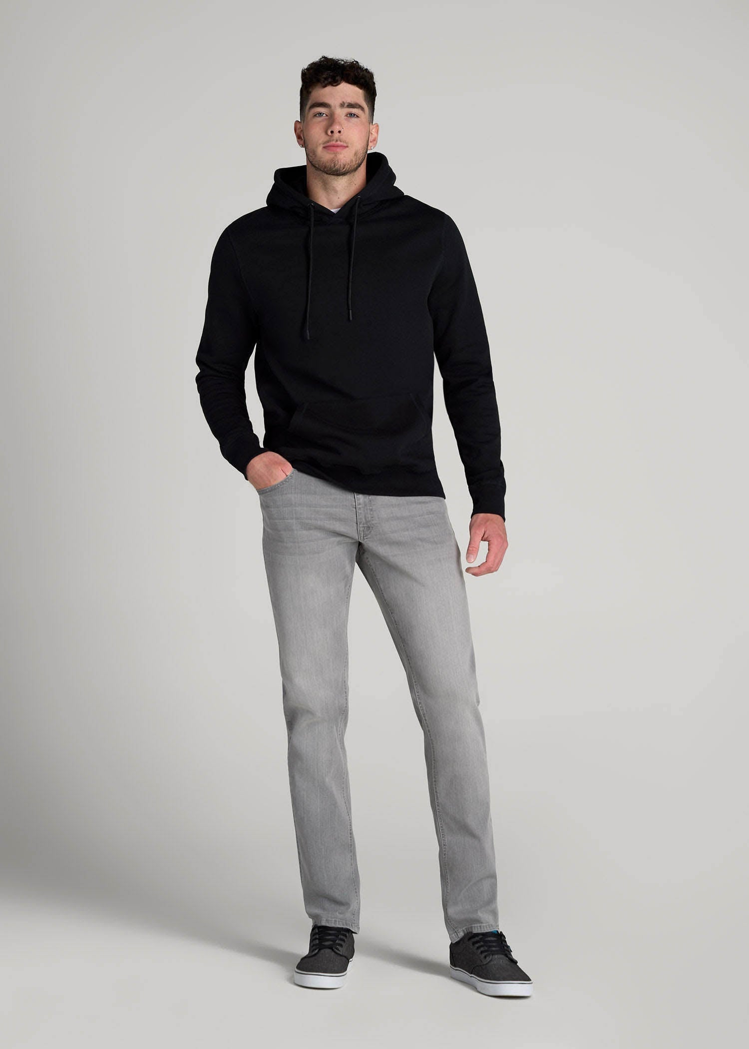 Carman TAPERED Jeans for Tall Men in Concrete Grey