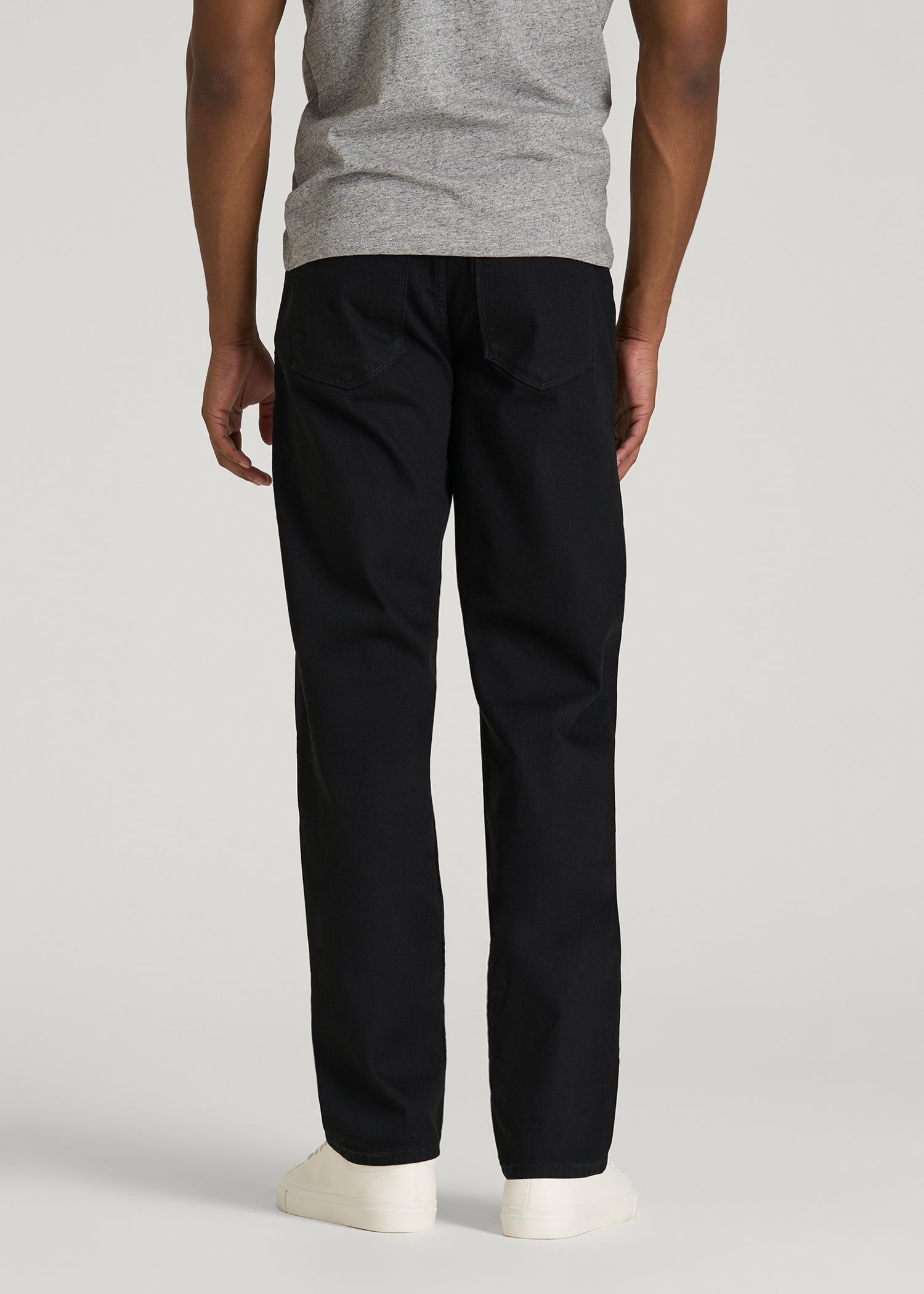 Carman TAPERED Jeans for Tall Men in Optimum Black