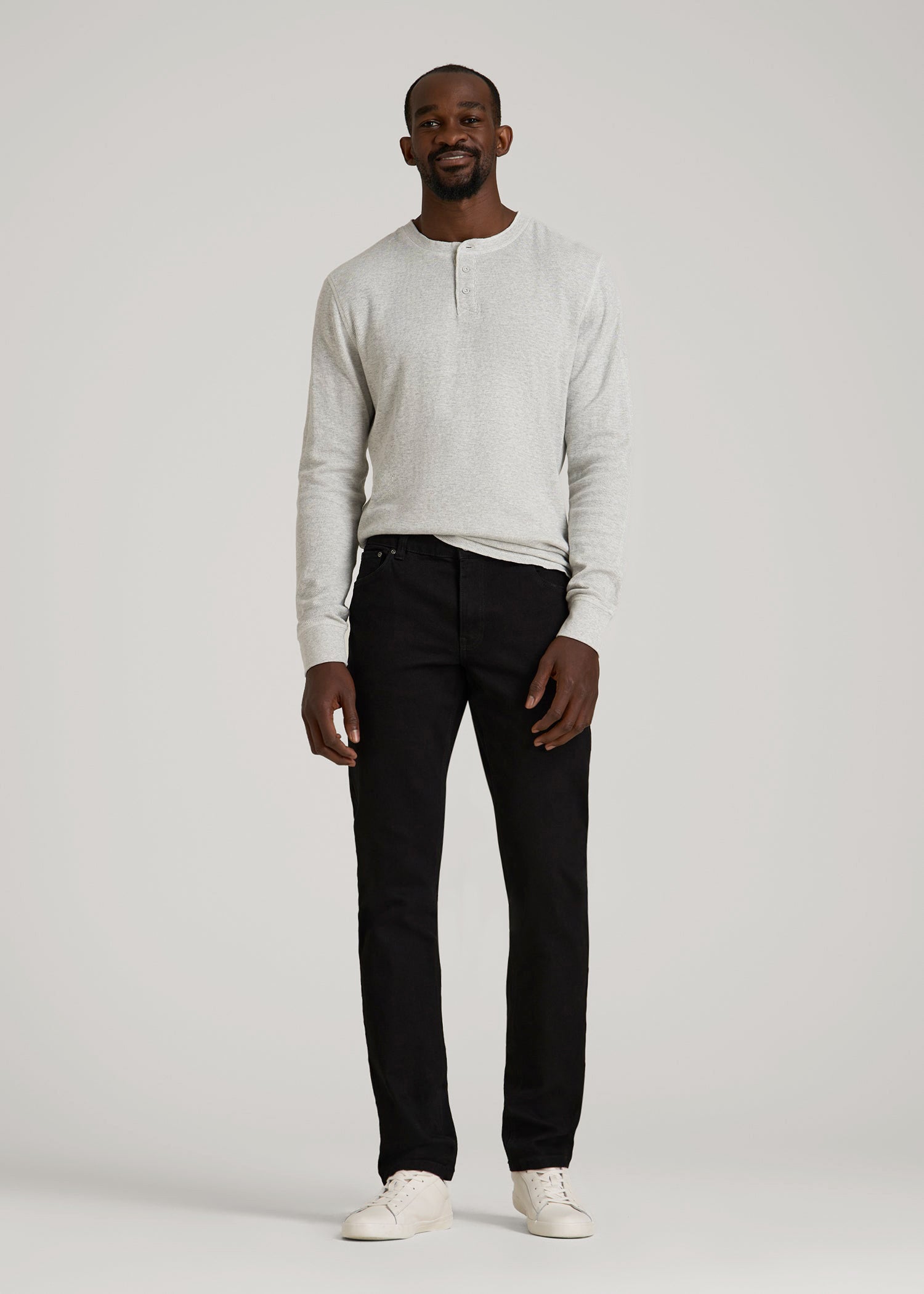 Carman TAPERED Jeans for Tall Men in True Black